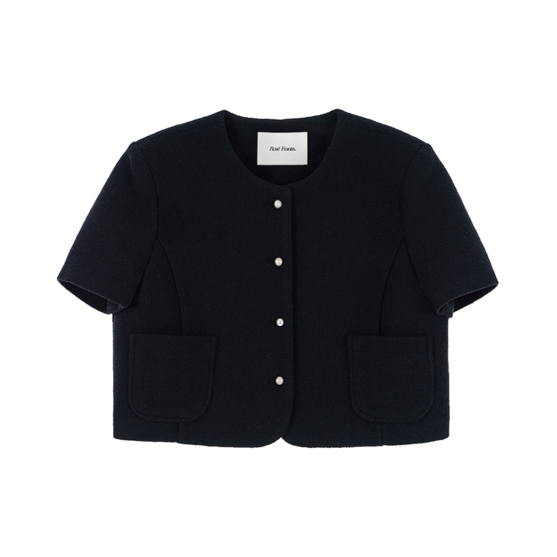 로제프란츠 반팔 트위드 자켓 블랙(Rosefrantz Half Sleeve Tweed Jacket [Black])