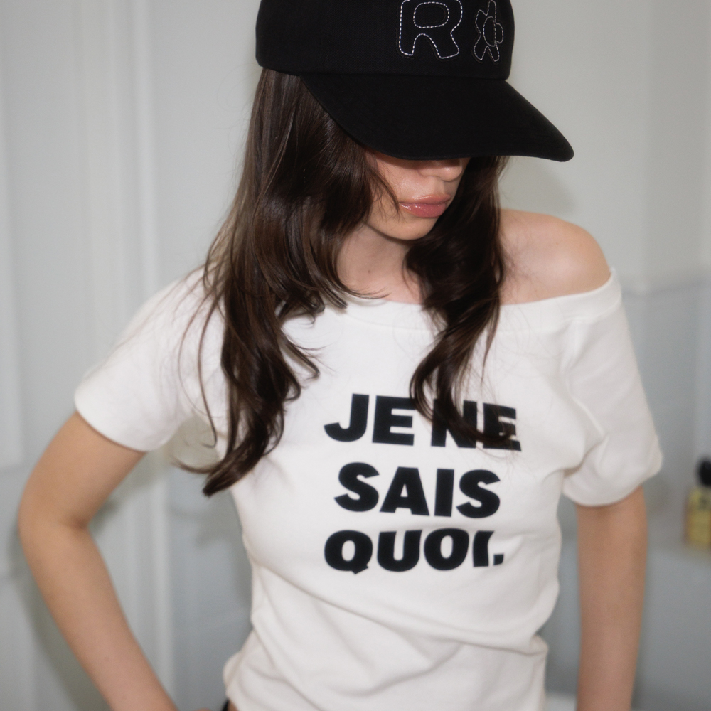 로제프란츠 미니멀 프렌치 레터링 티셔츠 화이트(Rosefrantz Minimal French Lettering T-shirt [White]) - 5