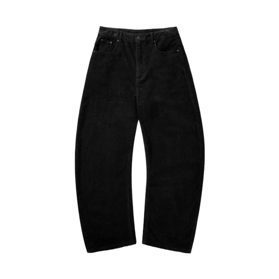 DBE7PL03BK Dimitri Black Essential Fade Washing Curved Pants Corduroy Black
