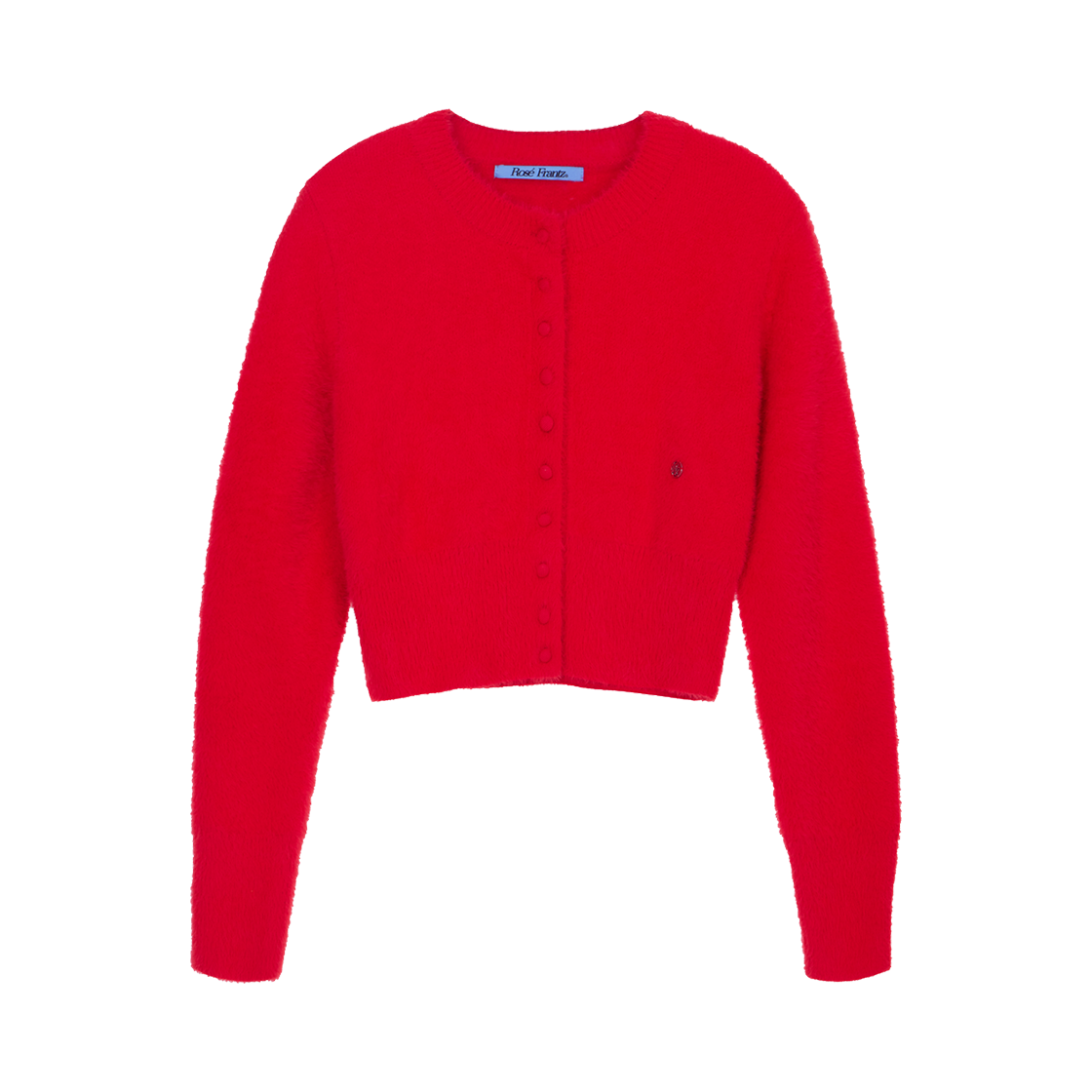 RS24FCD101RRD Rosefrantz Fur Round Cardigan [Rose Red]