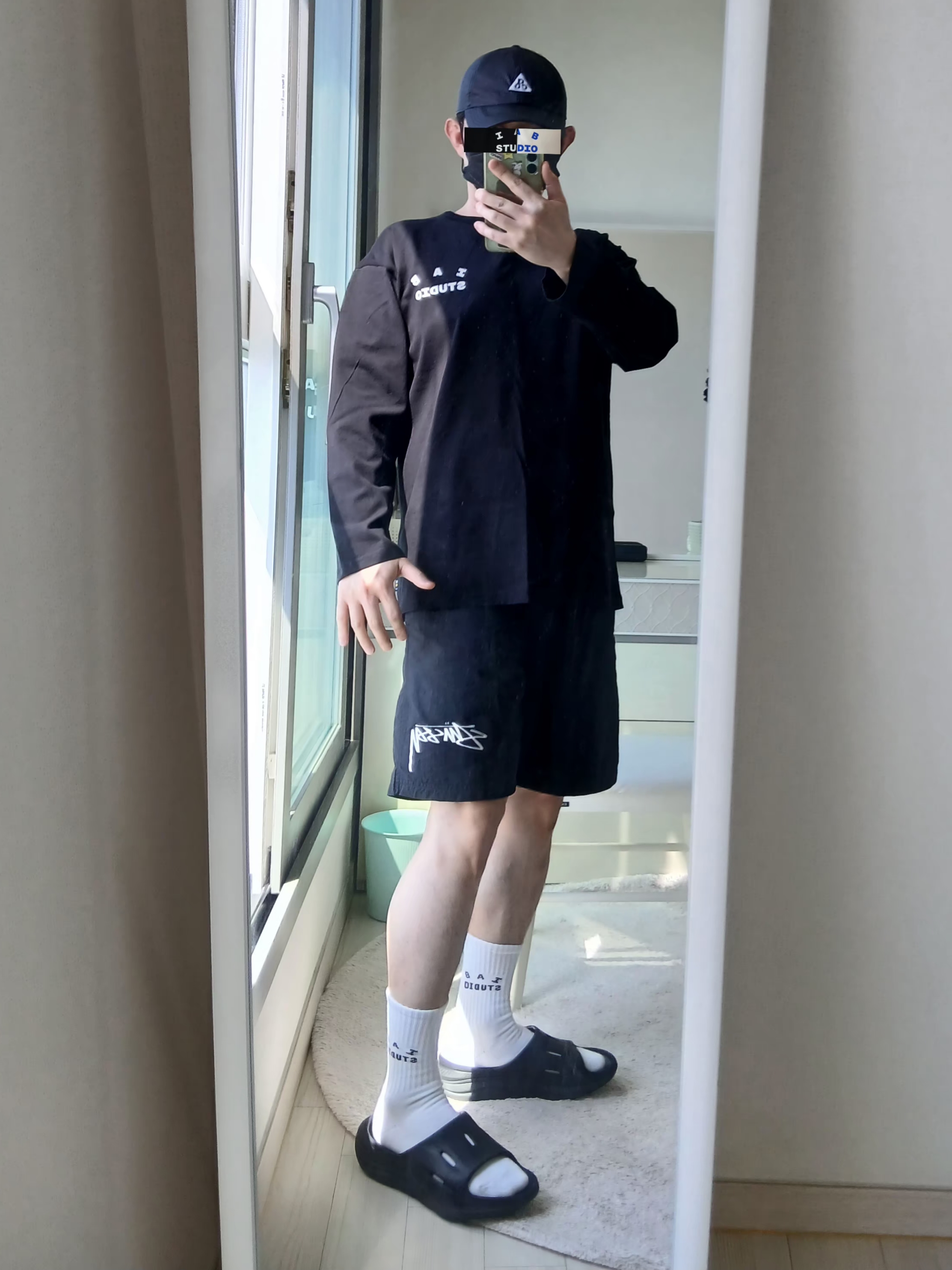 Nike ACG Trail Cap Black, IAB Studio IAB Light Long Sleeve Black 착용 스타일 - 8