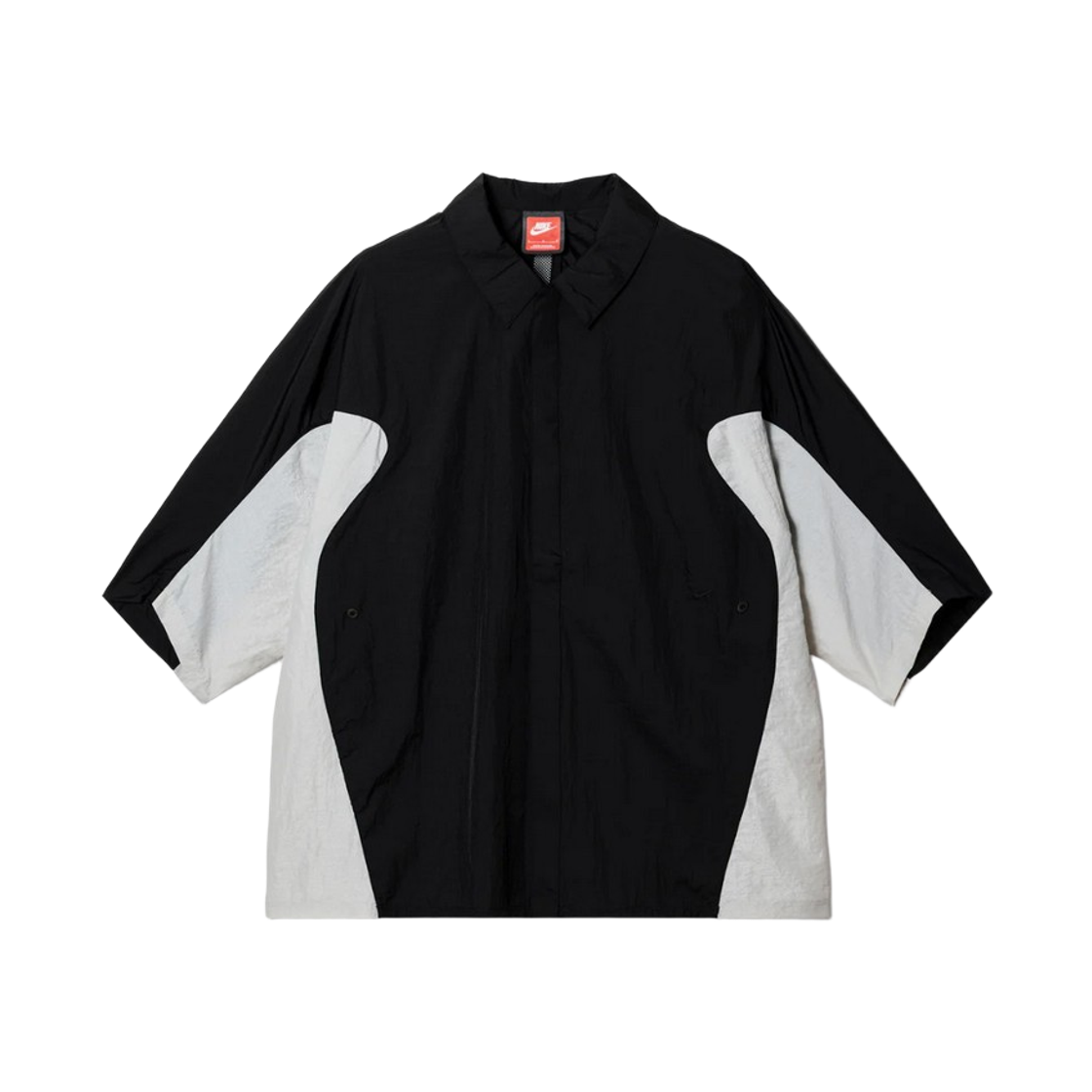 IF8329-010 Nike Tech Woven Oversized Top Black Light Bone (IF8329-010)