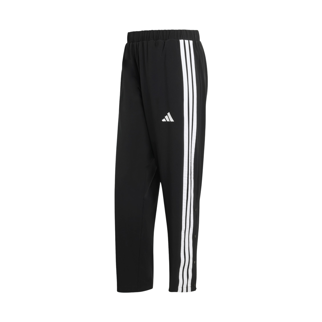 아디다스 스포츠웨어 삼선 우븐 스냅 트랙 팬츠 블랙 - KR 사이즈(Adidas Sportswear 3-Stripes Woven Snap Track Pants Black - KR Sizing) - 1