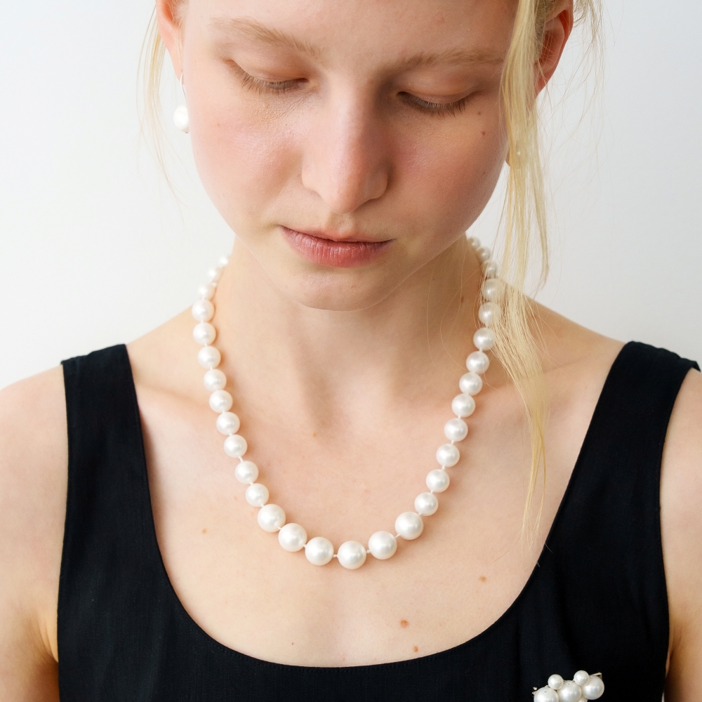 러브미몬스터 빅 위시 진주 목걸이 화이트(lovememonster Big Wish Pearl Necklace WHITE) - 2