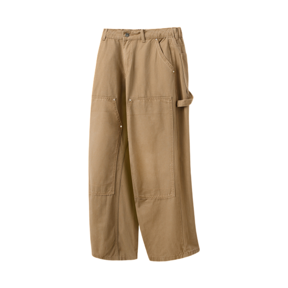 디미트리블랙 더블 니 워크 팬츠 베이지(Dimitri Black Double Knee Work Pants Beige)