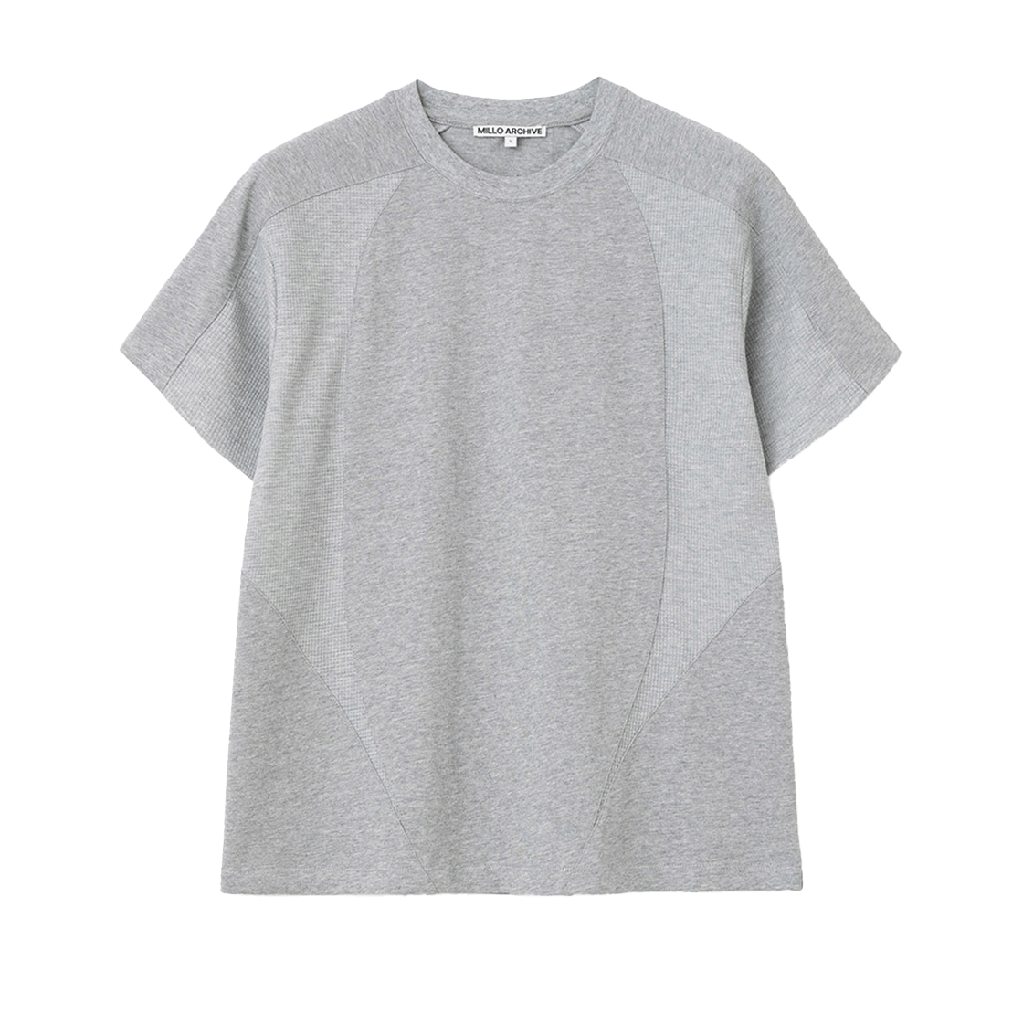 밀로 아카이브 세그먼트 티셔츠 멜란지 그레이(Millo Archive Segment T-Shirt Melange Gray)
