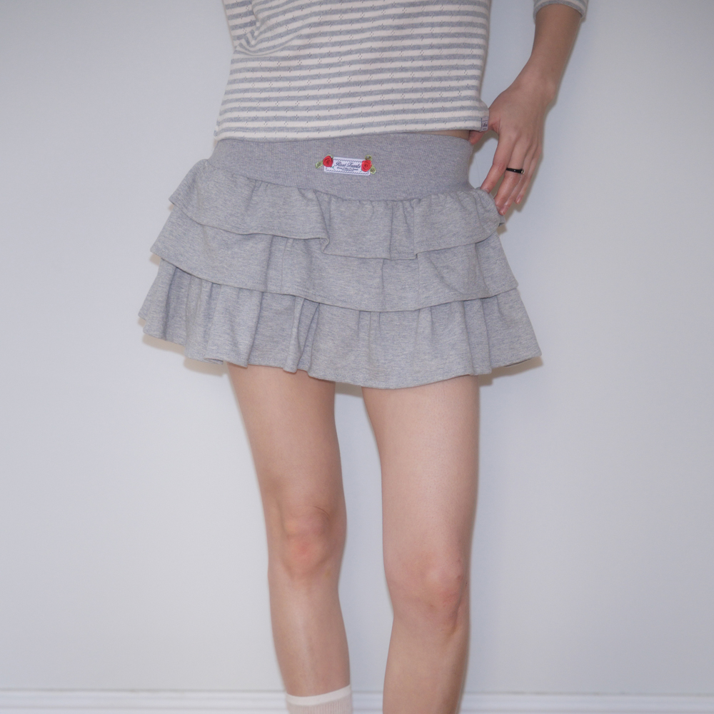 로제프란츠 로즈 캉캉 미니 스커트 그레이(Rosefrantz Rose Cancan Mini Skirt [Gray]) - 3