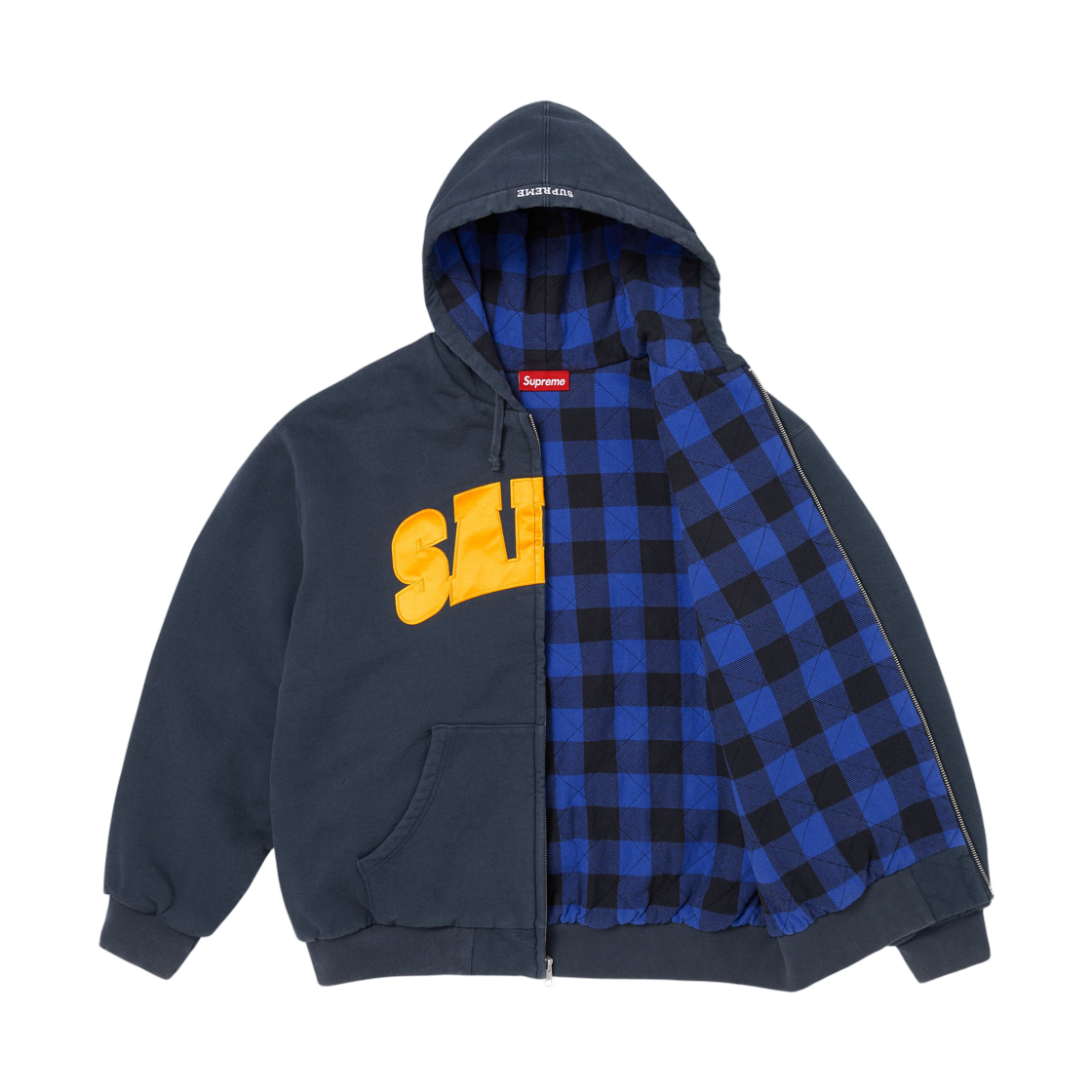 슈프림 x 세일럼 집업 후드 스웨트셔츠 네이비 - 26SS(Supreme x Salem Zip Up Hooded Sweatshirt Navy - 26SS) - 2