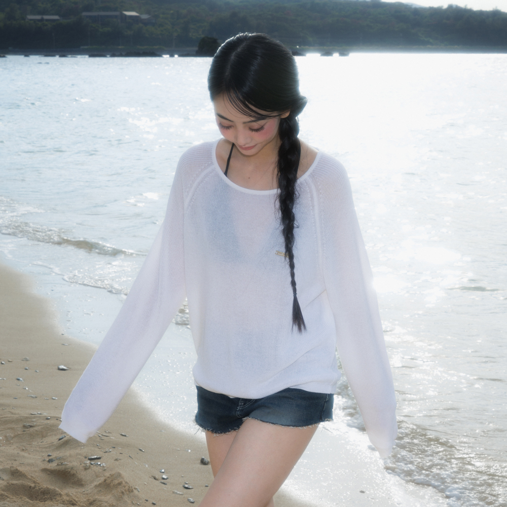 로제프란츠 보트넥 시스루 베이직 니트 아이보리(Rosefrantz Boatneck Sheer Basic Knit [Ivory]) - 2