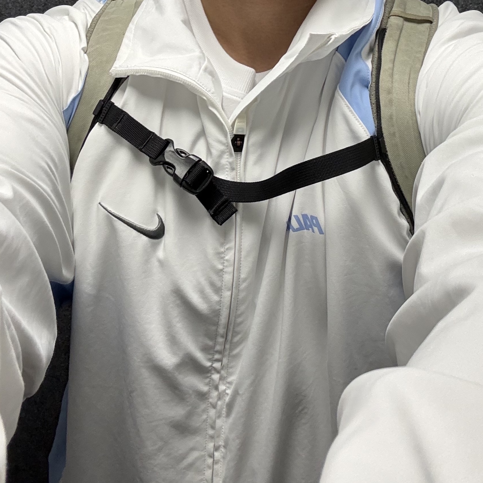 Palace x Nike Track Jacket White - 26SS 착용 스타일