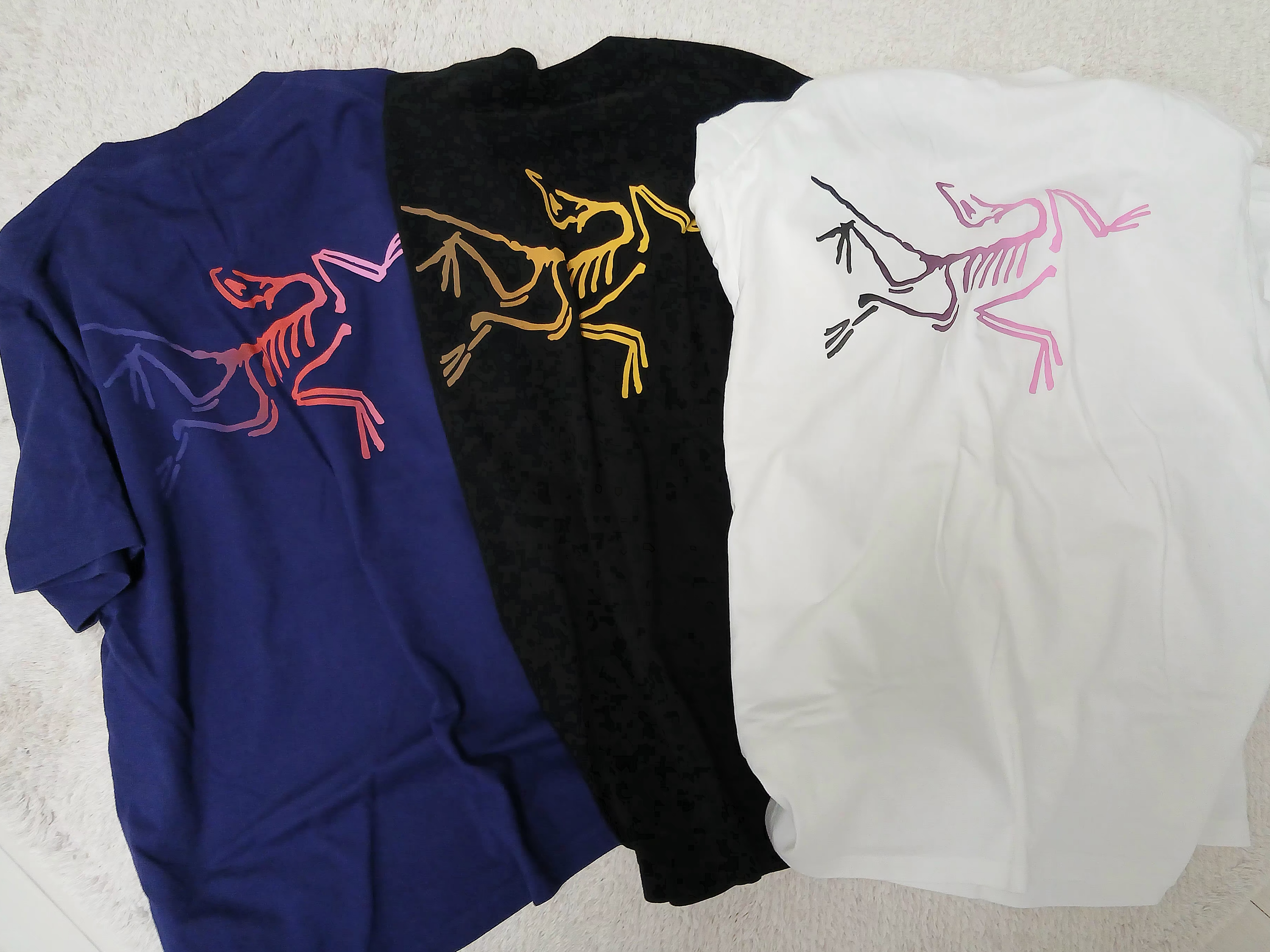 Arc'teryx Kragg Cotton Logo SS T-Shirt 24K Black, Arc'teryx Kragg Cotton Logo SS T-Shirt White Light Soul 착용 스타일 - 4