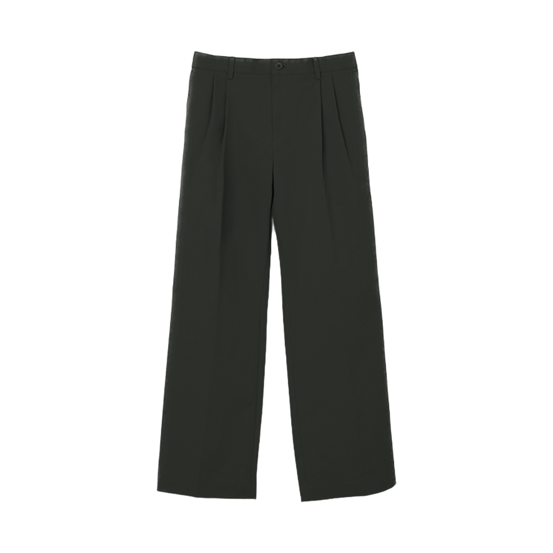 어레이드 스트레이트 와이드 투턱 밴딩 치노팬츠 카키(Arrayed Straight Wide Banding Two Tuck Chino Pants Khaki)