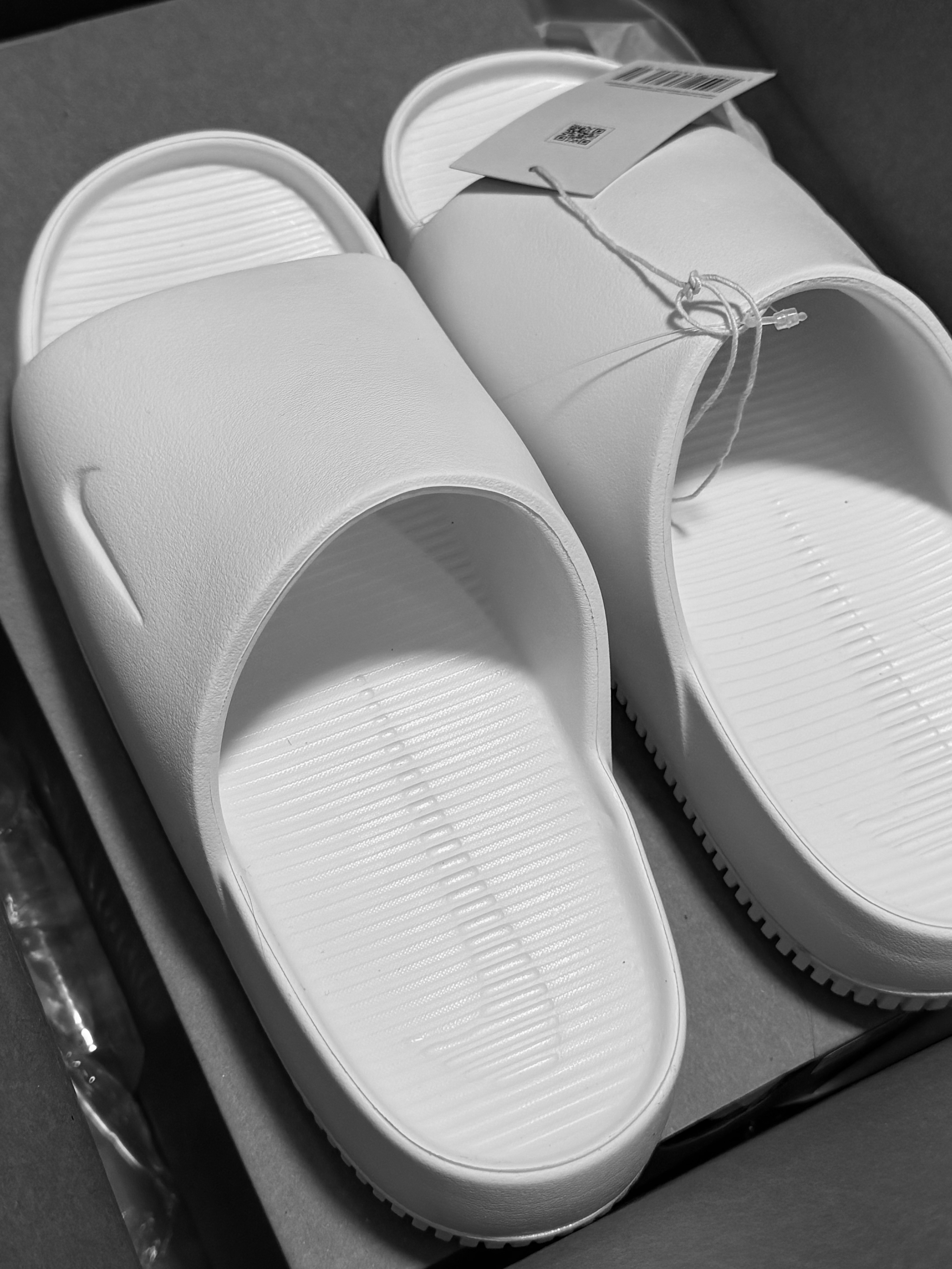 (W) Nike Calm Slide Sail 착용 스타일
