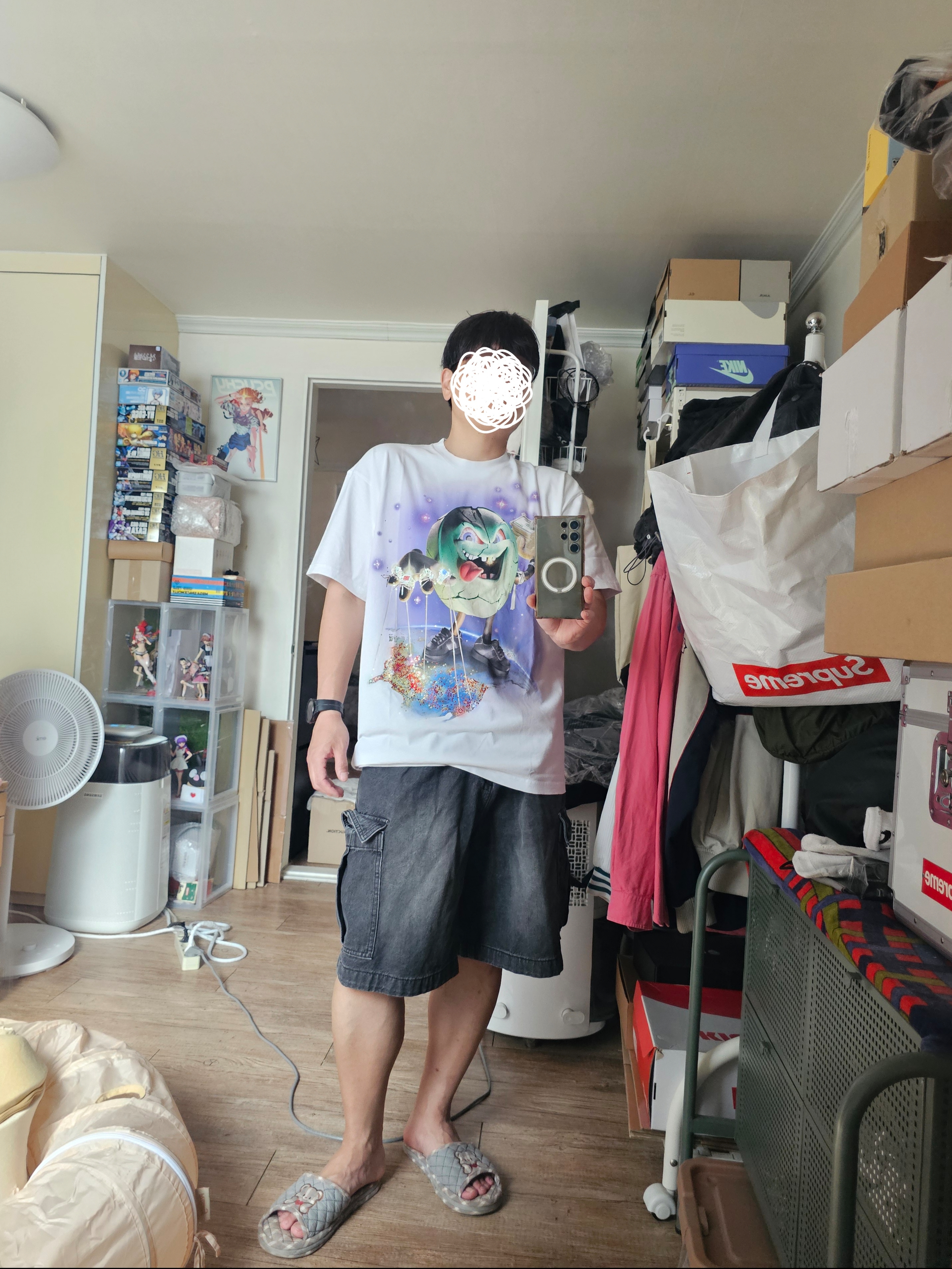 Supreme x Salem S/S Top White - 26SS 착용 스타일 - 2