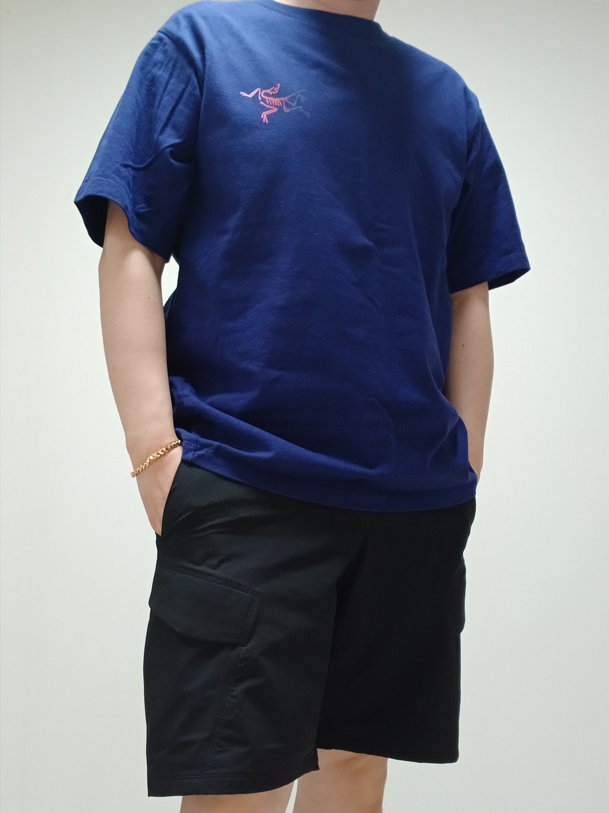 Arc'teryx Kragg Cotton Logo SS T-Shirt Soulsonic Dynasty, Arc'teryx Rampart Shorts 9 Inch Black 착용 스타일 - 10