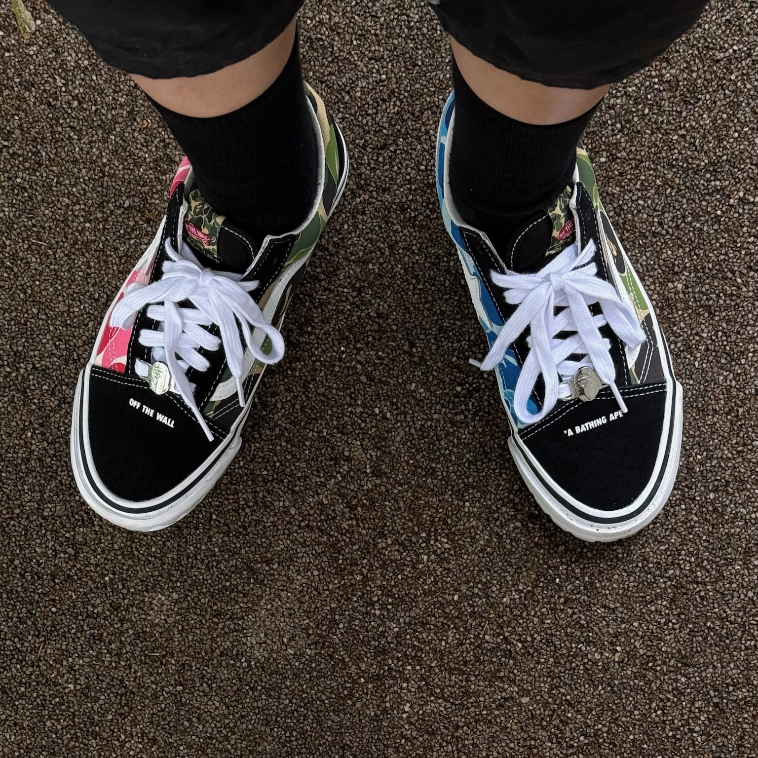Vans x BAPE Old Skool TB LX Black 착용 스타일