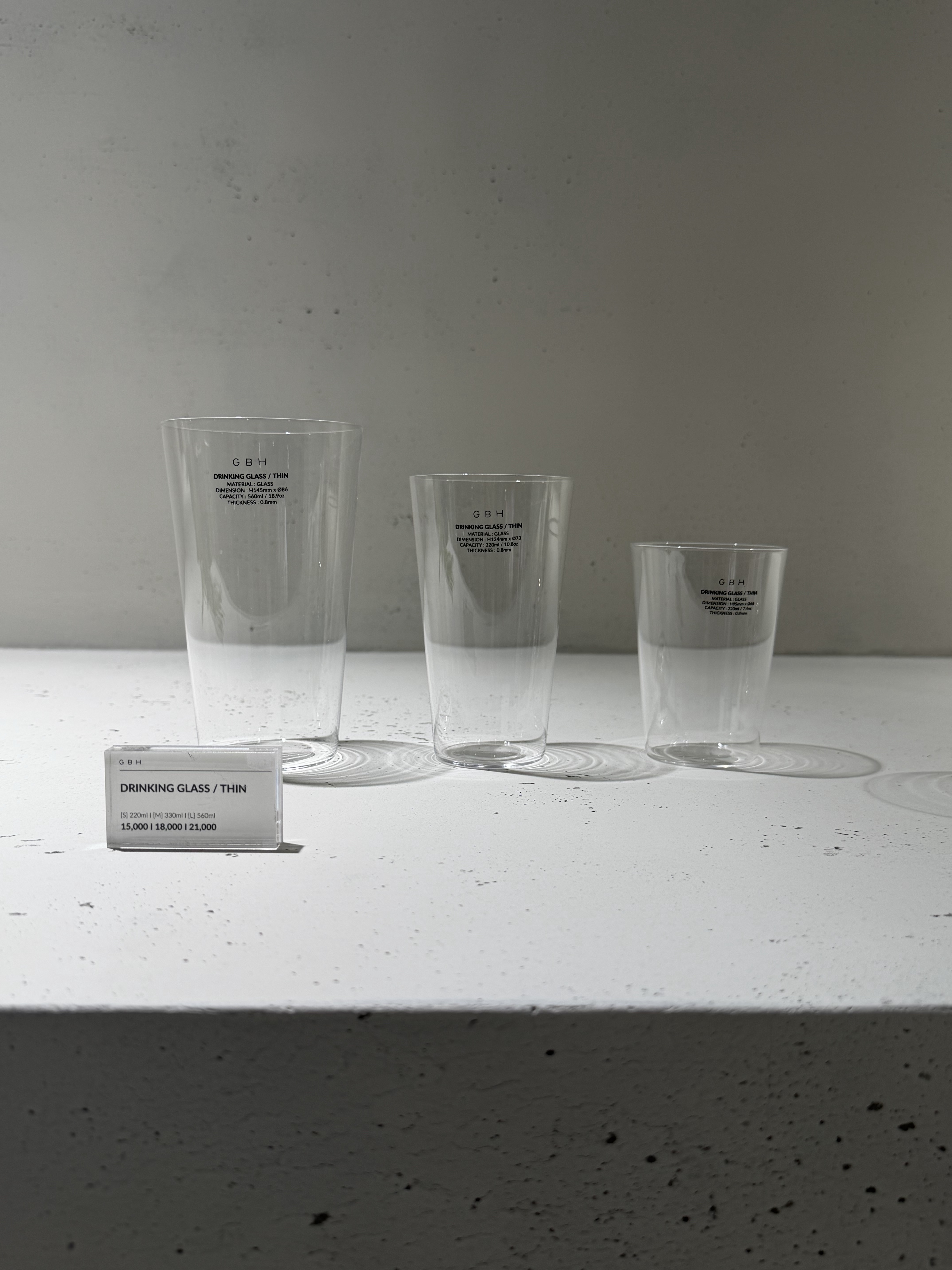 GBH HOME On The Rocks Glass Thin, GBH HOME Highball Glass Thin 착용 스타일 - 2
