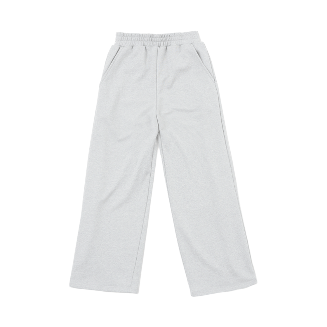 어레이드 컴피 인버티드 플리츠 스웻 팬츠 화이트 그레이(Arrayed Comfy Inverted Pleat Sweat Pants White Gray) - 1