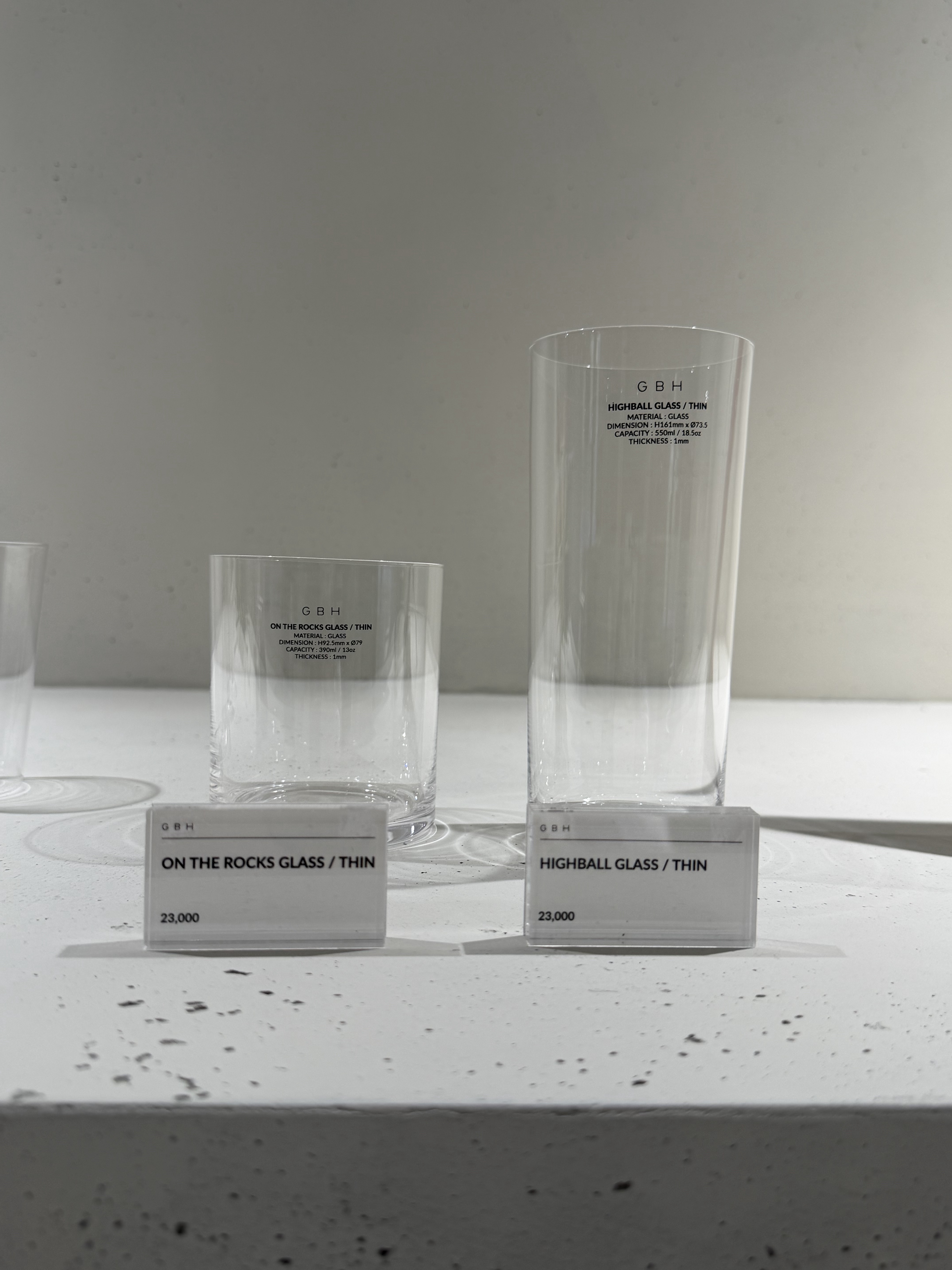 GBH HOME On The Rocks Glass Thin, GBH HOME Highball Glass Thin 착용 스타일 - 1