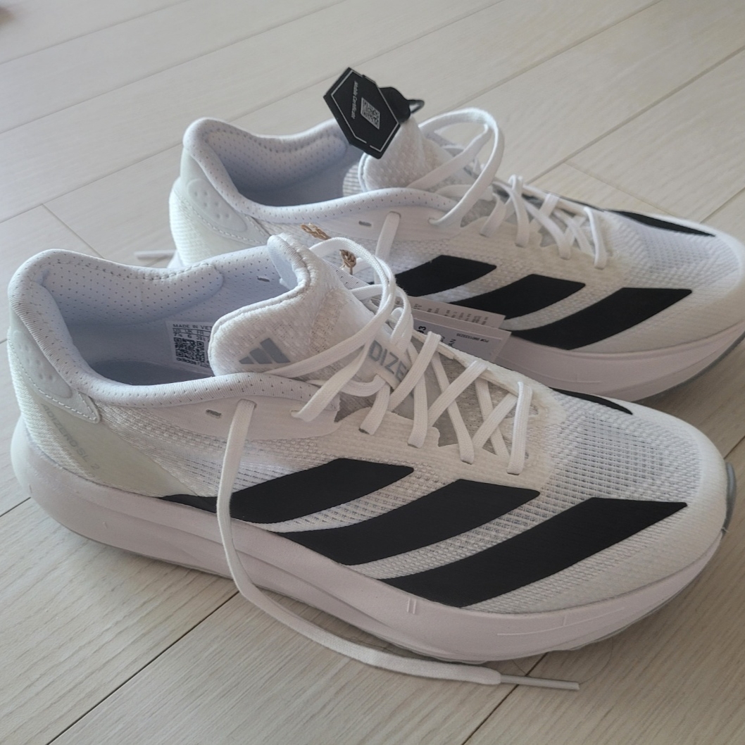 (W) Adidas Adizero SL2 Cloud White Core Black 착용 스타일