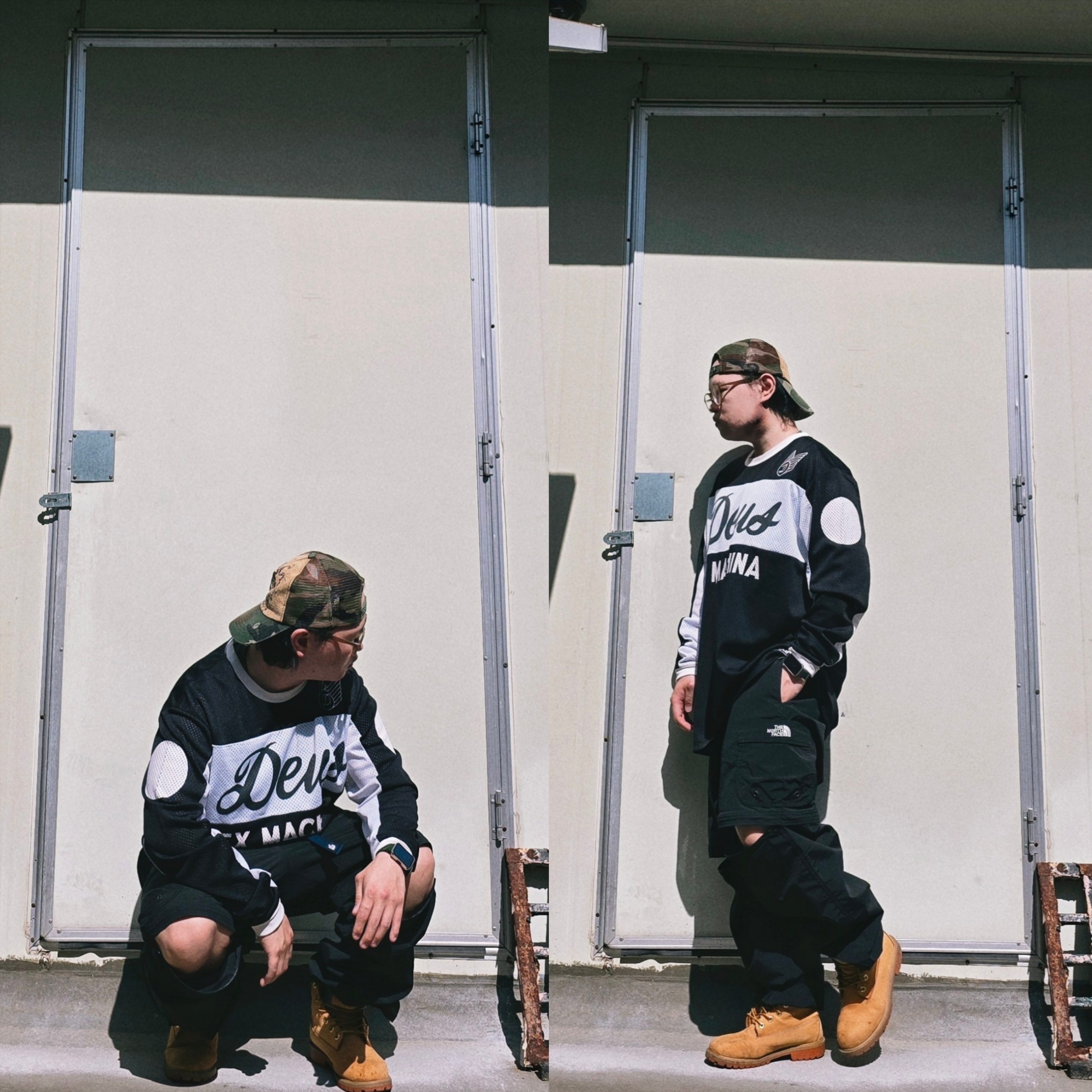 Deus Ex Machina Saber Moto Jersey Black, Timberland Premium 6 inch Waterproof Boot Wheat Nubuck - Wide 착용 스타일 - 1