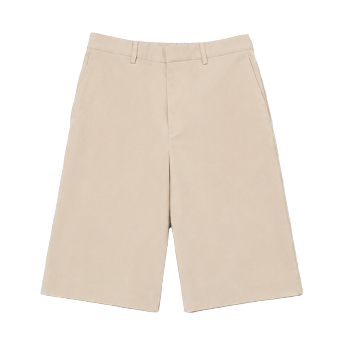 어레이드 코튼 와이드 밴딩 버뮤다 팬츠 베이지(Arrayed Cotton Wide Banding Bermuda Pants Beige)