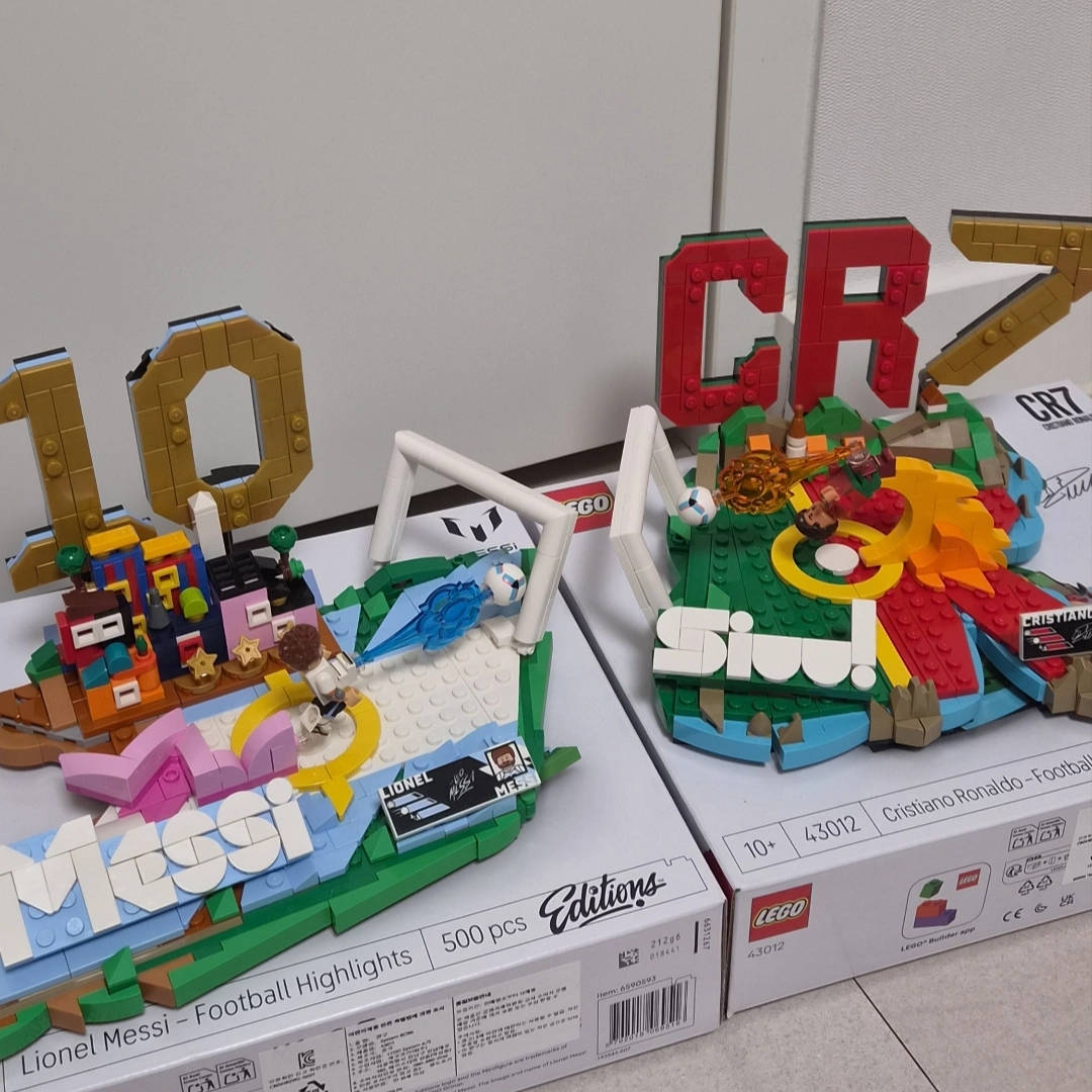 Lego Editions Cristiano Ronaldo – Soccer Highlights, Lego Editions Lionel Messi – Soccer Highlights 착용 스타일