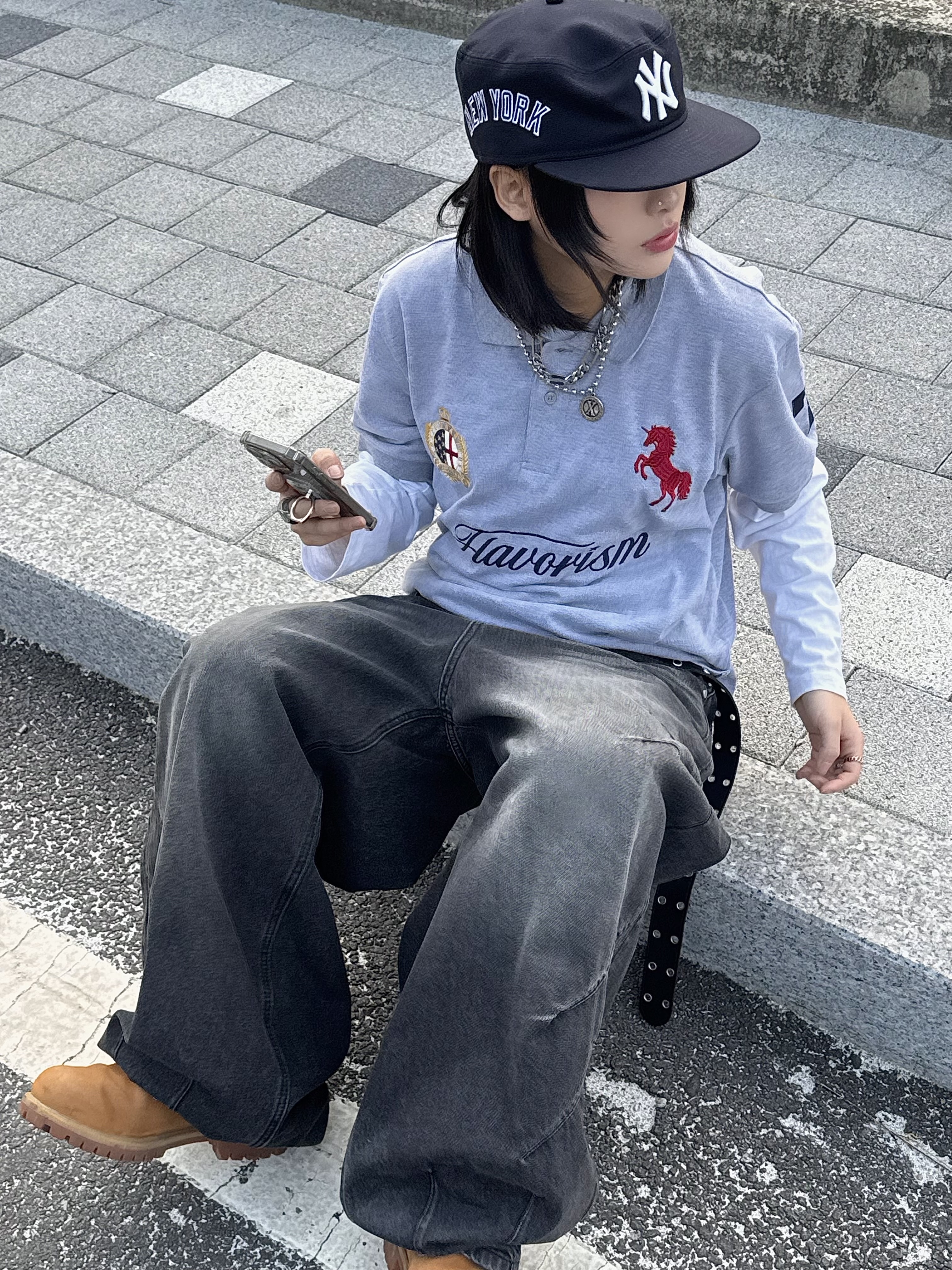 [KREAM 단독] Flavorism Red Horse Pique Shirt Melange, Timberland Premium 6 inch Waterproof Boot Wheat Nubuck - Wide 착용 스타일 - 9