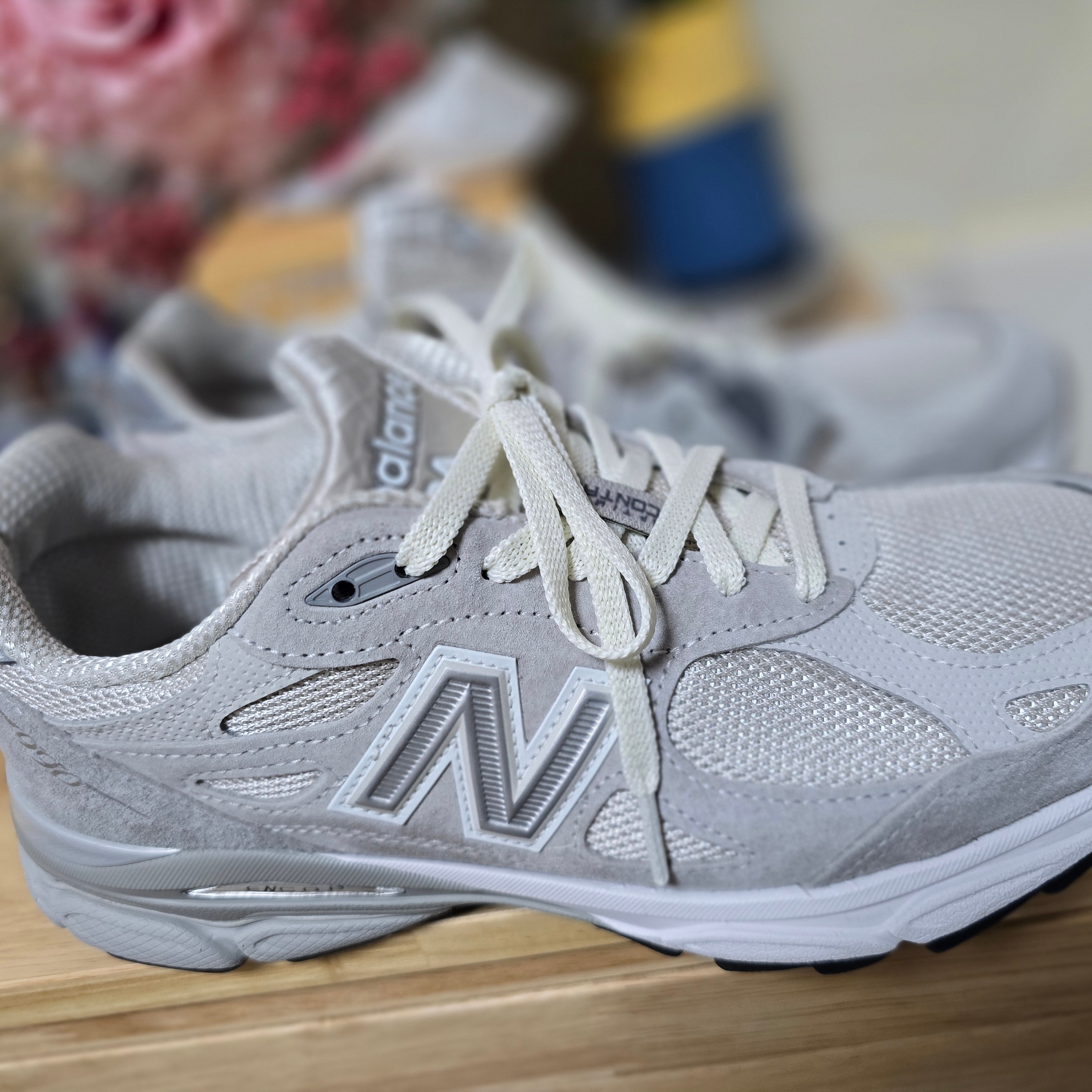 New Balance x Kith 990v3 Made in USA Hallow, New Balance 992 Made in USA Grey - D Standard 착용 스타일 - 2