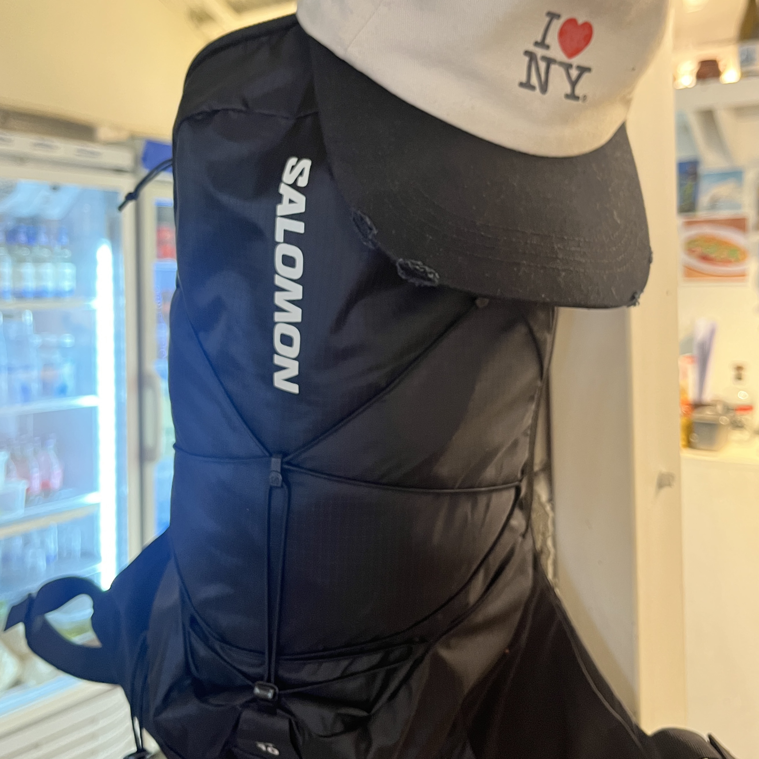 Salomon XT 10 Set Backpack Black 착용 스타일