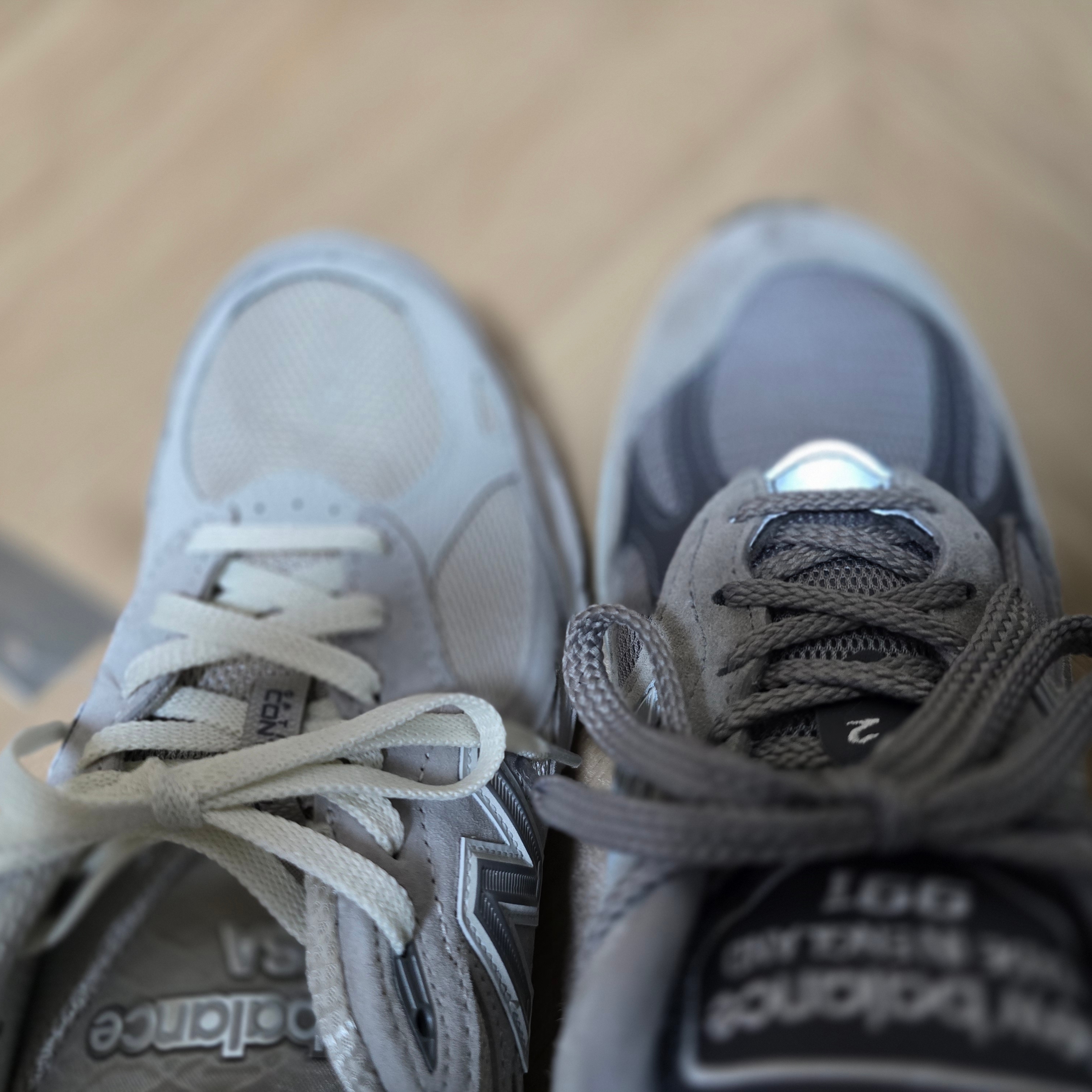 New Balance x Kith 990v3 Made in USA Hallow, New Balance 992 Made in USA Grey - D Standard 착용 스타일 - 8
