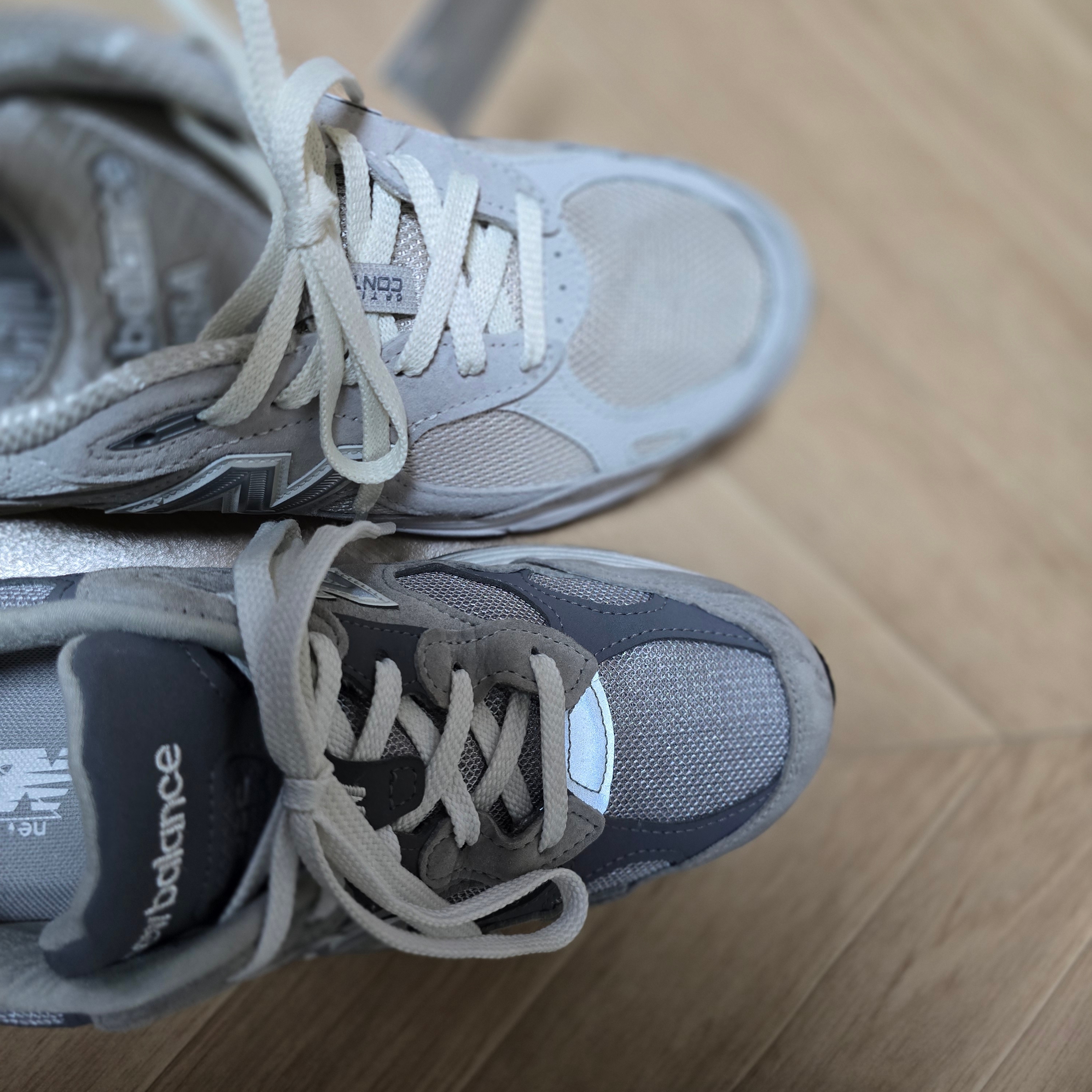 New Balance x Kith 990v3 Made in USA Hallow, New Balance 992 Made in USA Grey - D Standard 착용 스타일 - 6