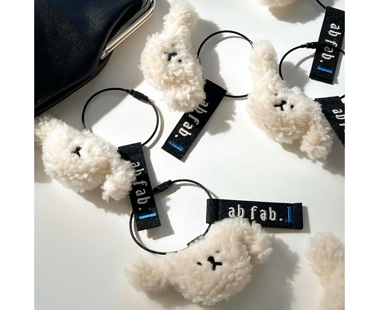 에이비페브 멈머 키링 크림 도그(ABFAB Mum-muh Key ring Cream dog) - 2