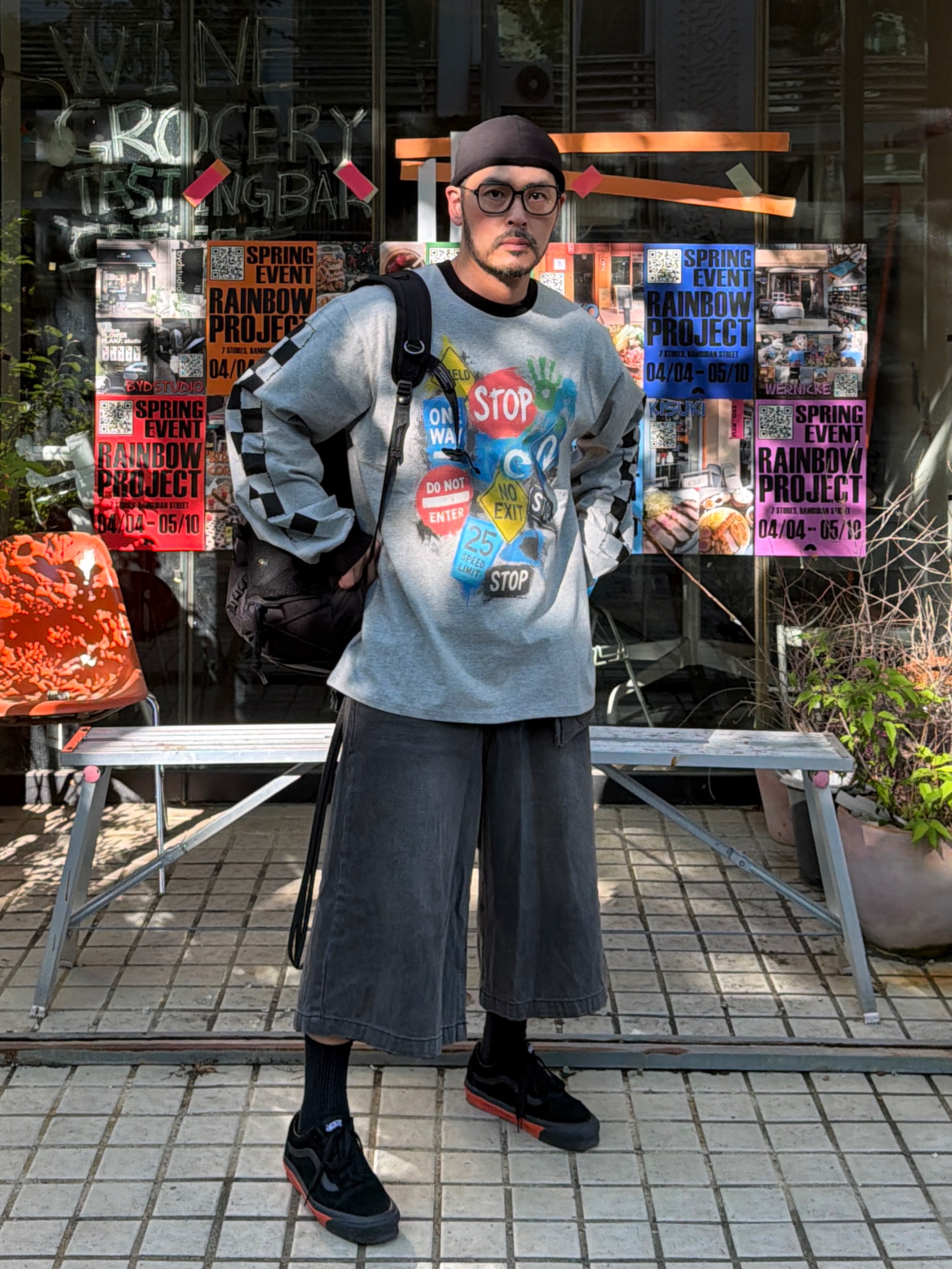 Vans Vault x WTAPS Vault Old Skool LX Black Orange 착용 스타일 - 2