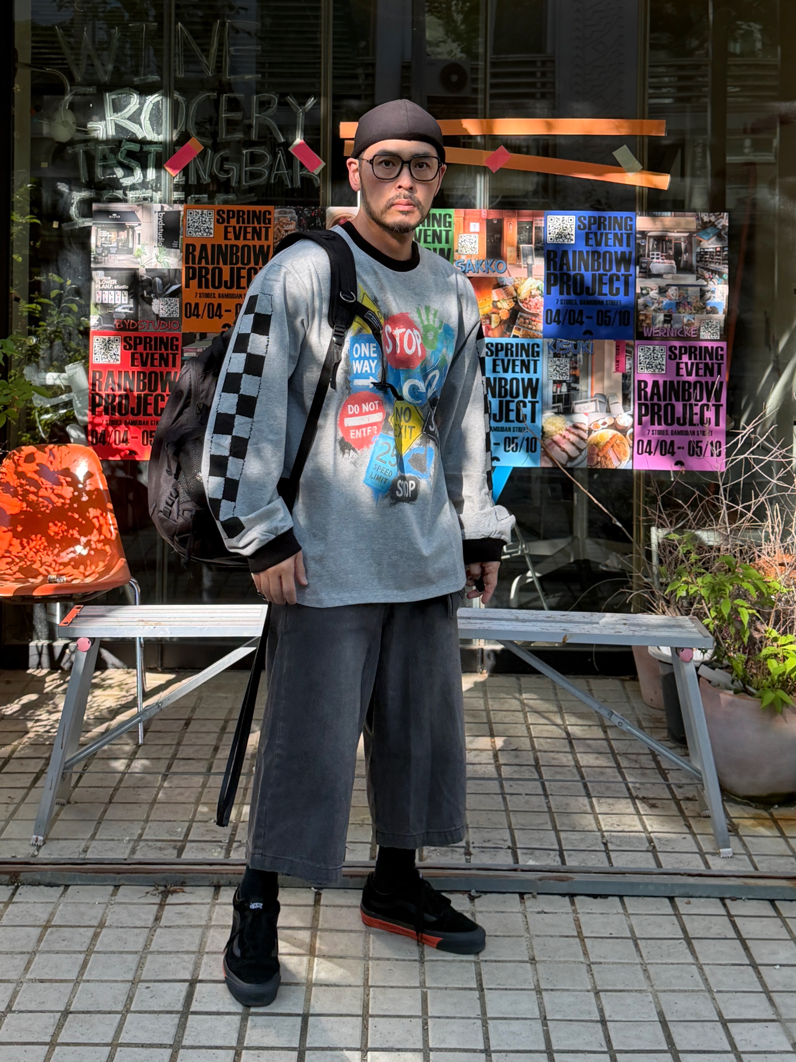 Vans Vault x WTAPS Vault Old Skool LX Black Orange 착용 스타일 - 3