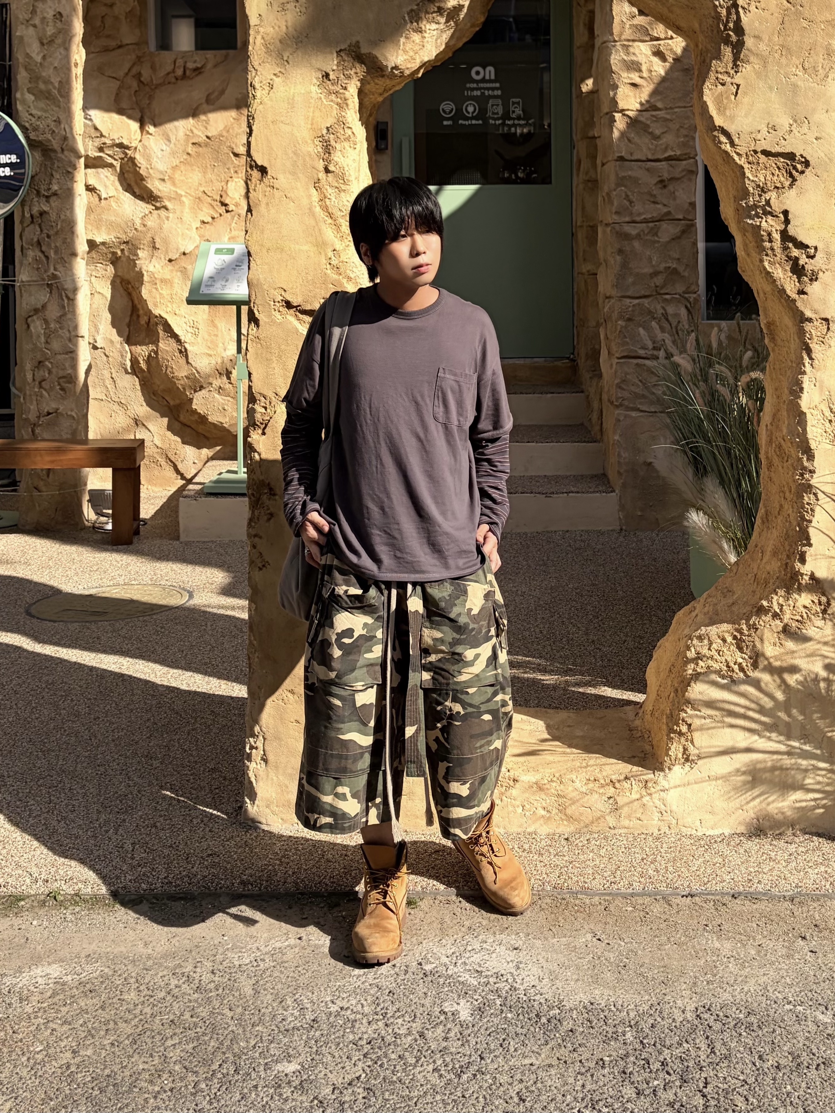 Polyteru Double Layer Tee Purple Navy, Timberland Premium 6 inch Waterproof Boot Wheat Nubuck - Wide 착용 스타일 - 6