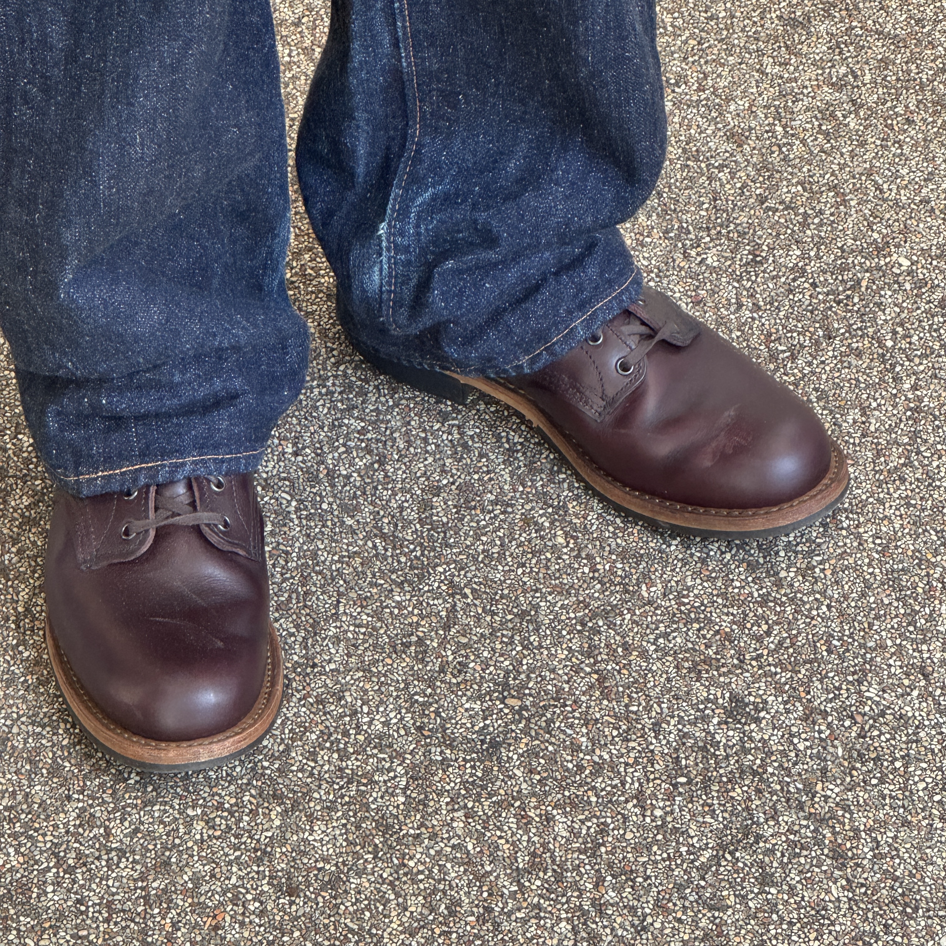 Red Wing Beckman Boots Black Cherry Excalibur - D 착용 스타일 - 4