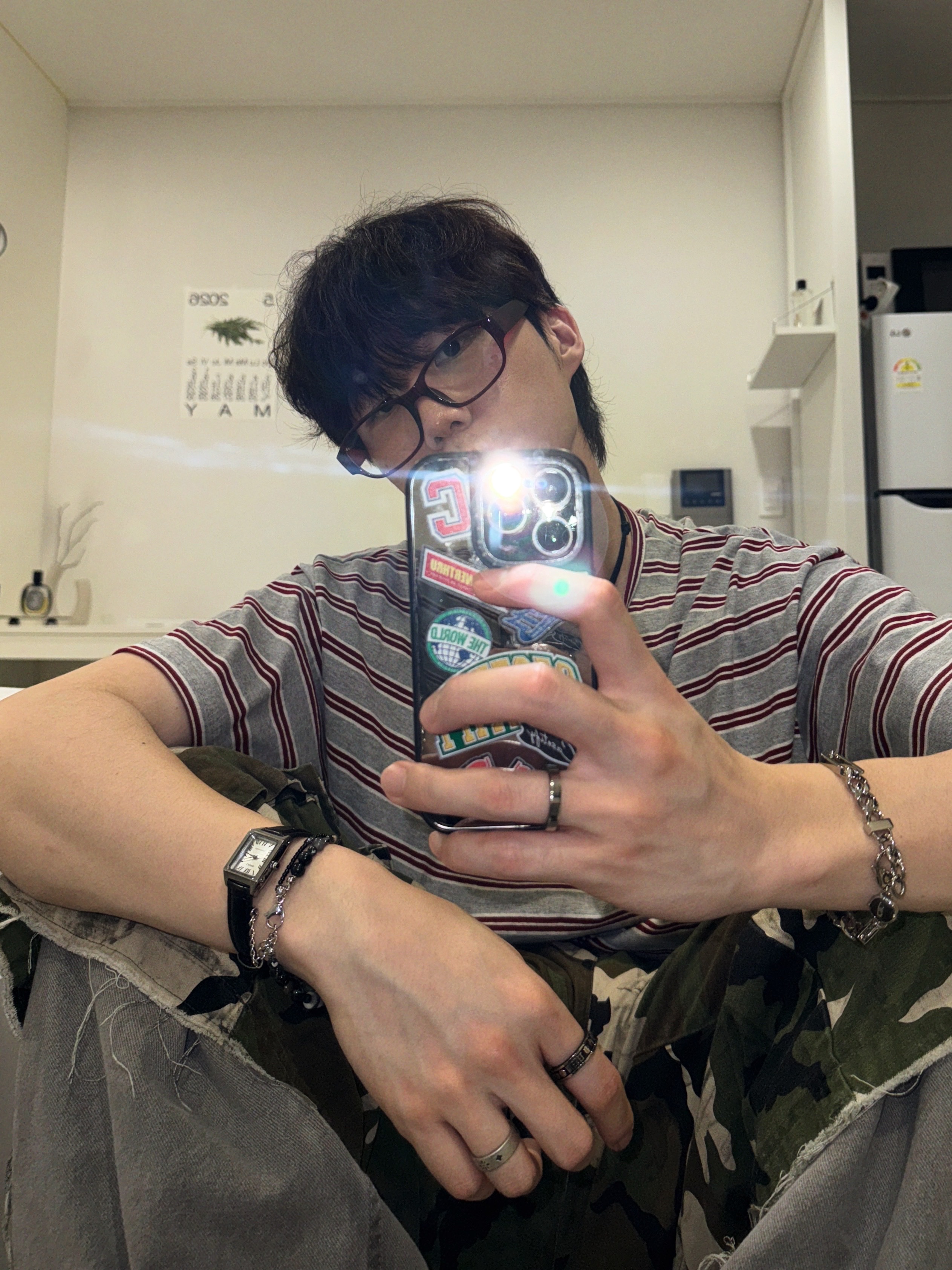 Casio LTP-V007L-7B1, Millo Archive Essence Bold Ring Silver 착용 스타일 - 1