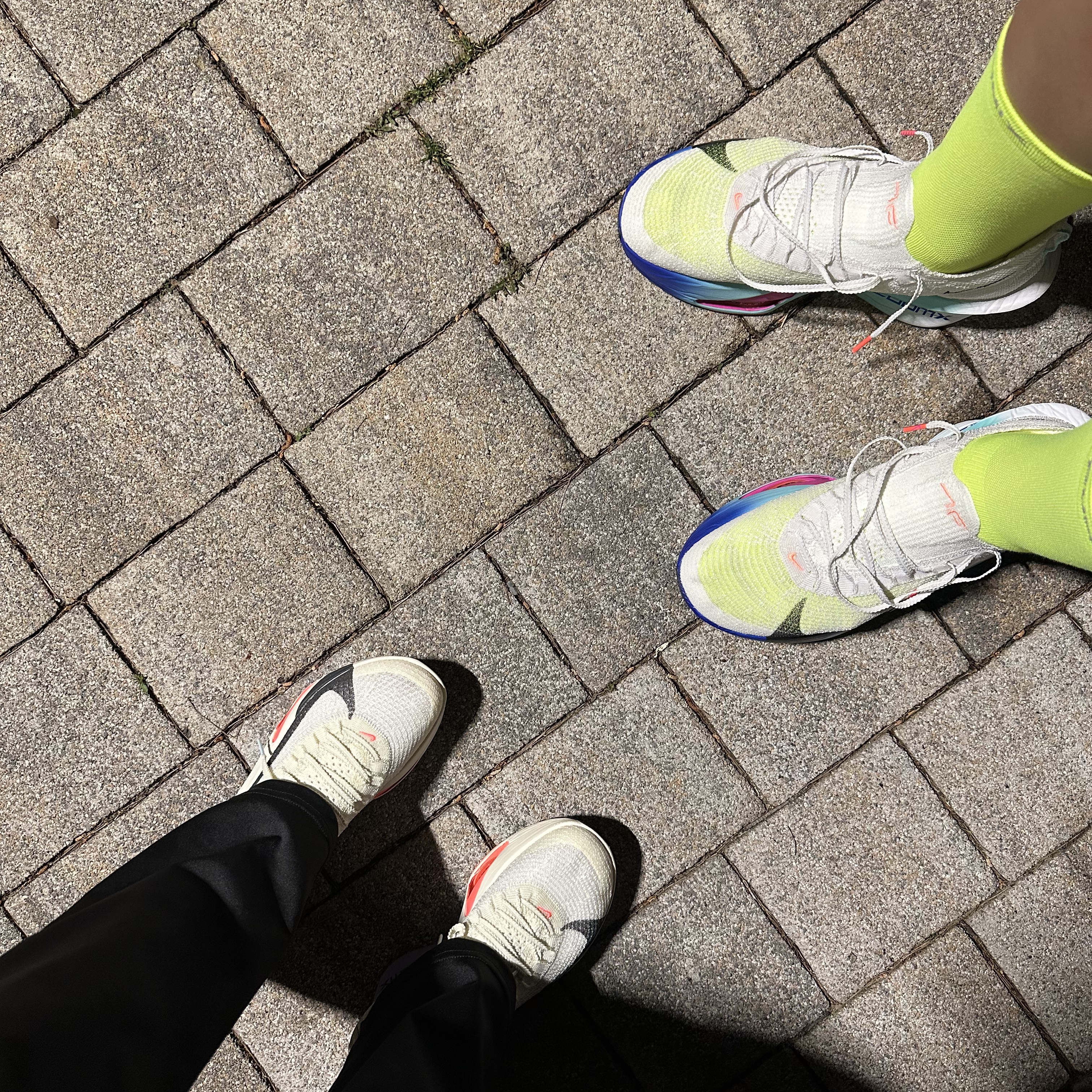 (W) Nike Air Zoom Alphafly Next% 3 Coconut Milk Dusty Amethyst 착용 스타일