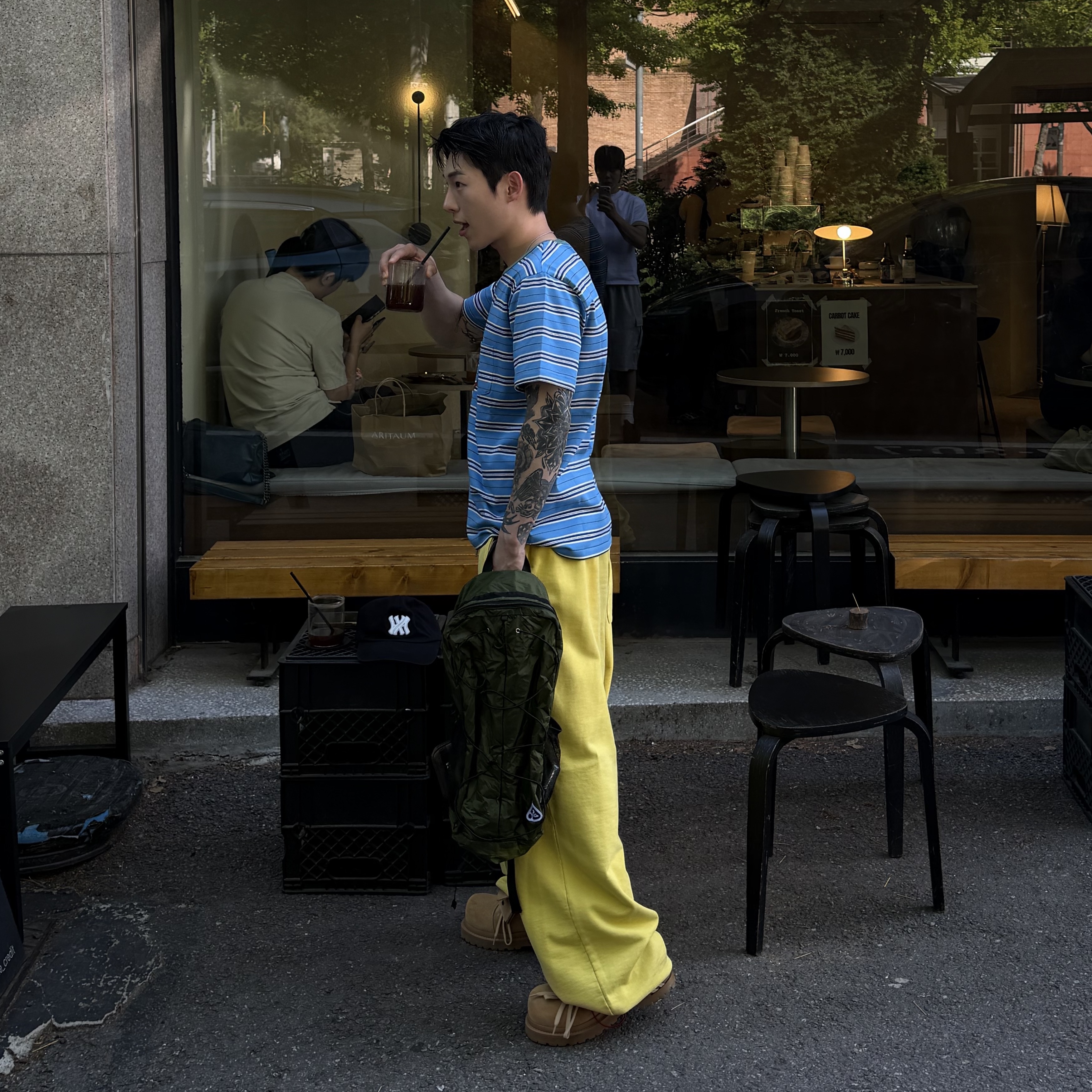 Heisan Packable Daypack Cordura - Avocado, [트리플적립] SUNLOVE Sun Camp Stripe Tee Blue 착용 스타일