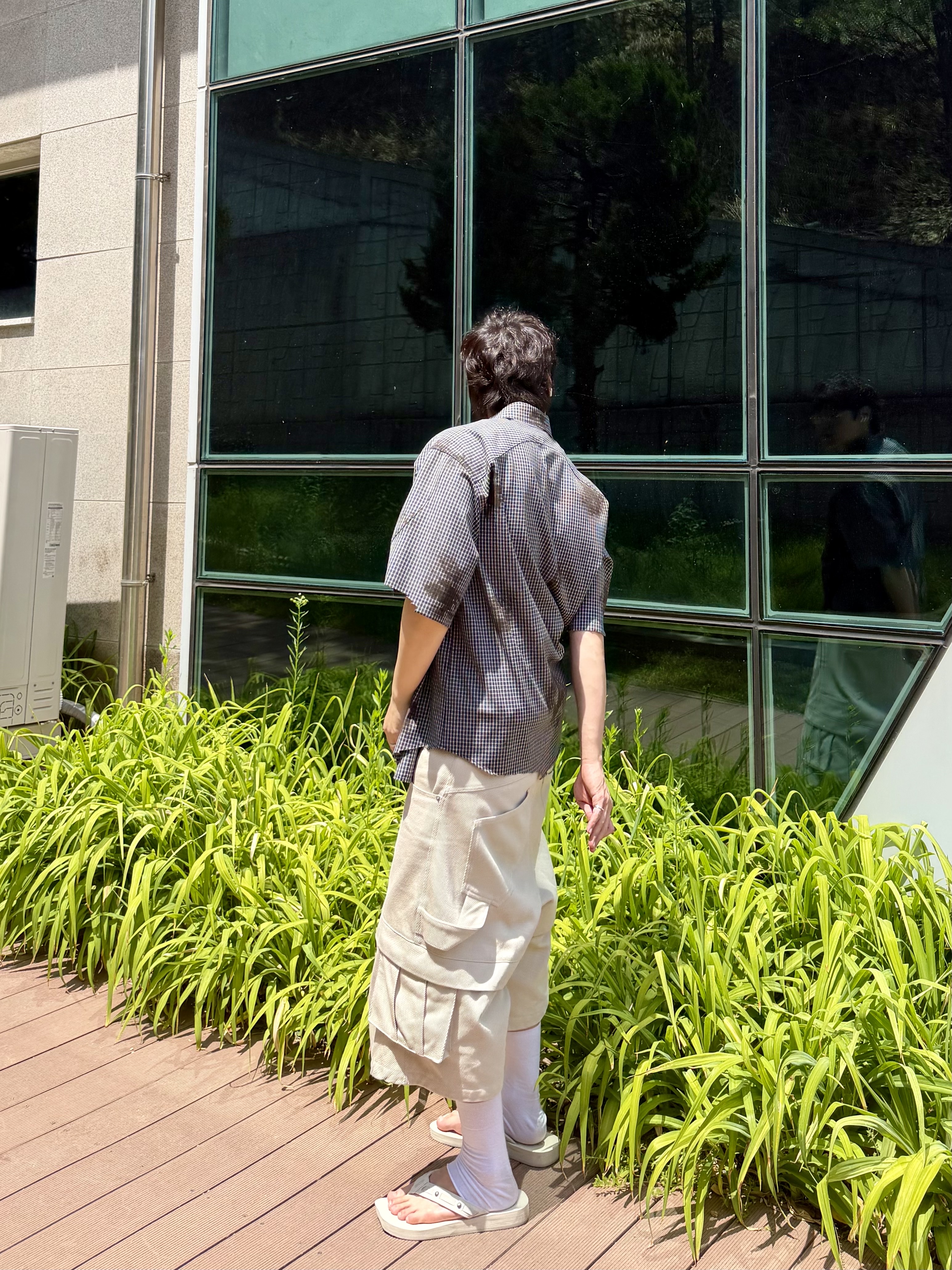 Kamien Titan Bermuda Pants Beige 착용 스타일 - 4