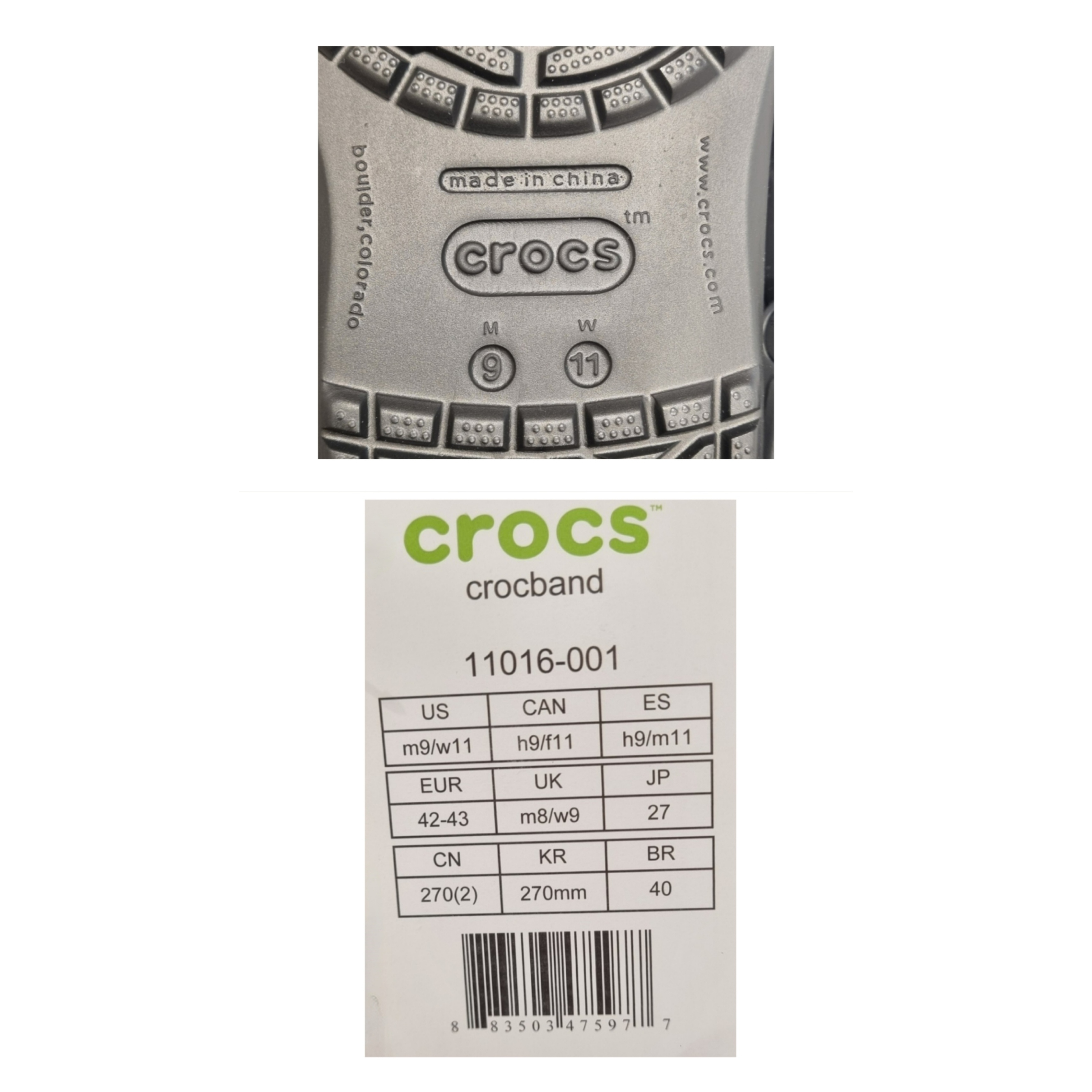 Crocs Crocband Clog Black, Casio G-Shock DW-5600UBB-1DR 착용 스타일 - 2