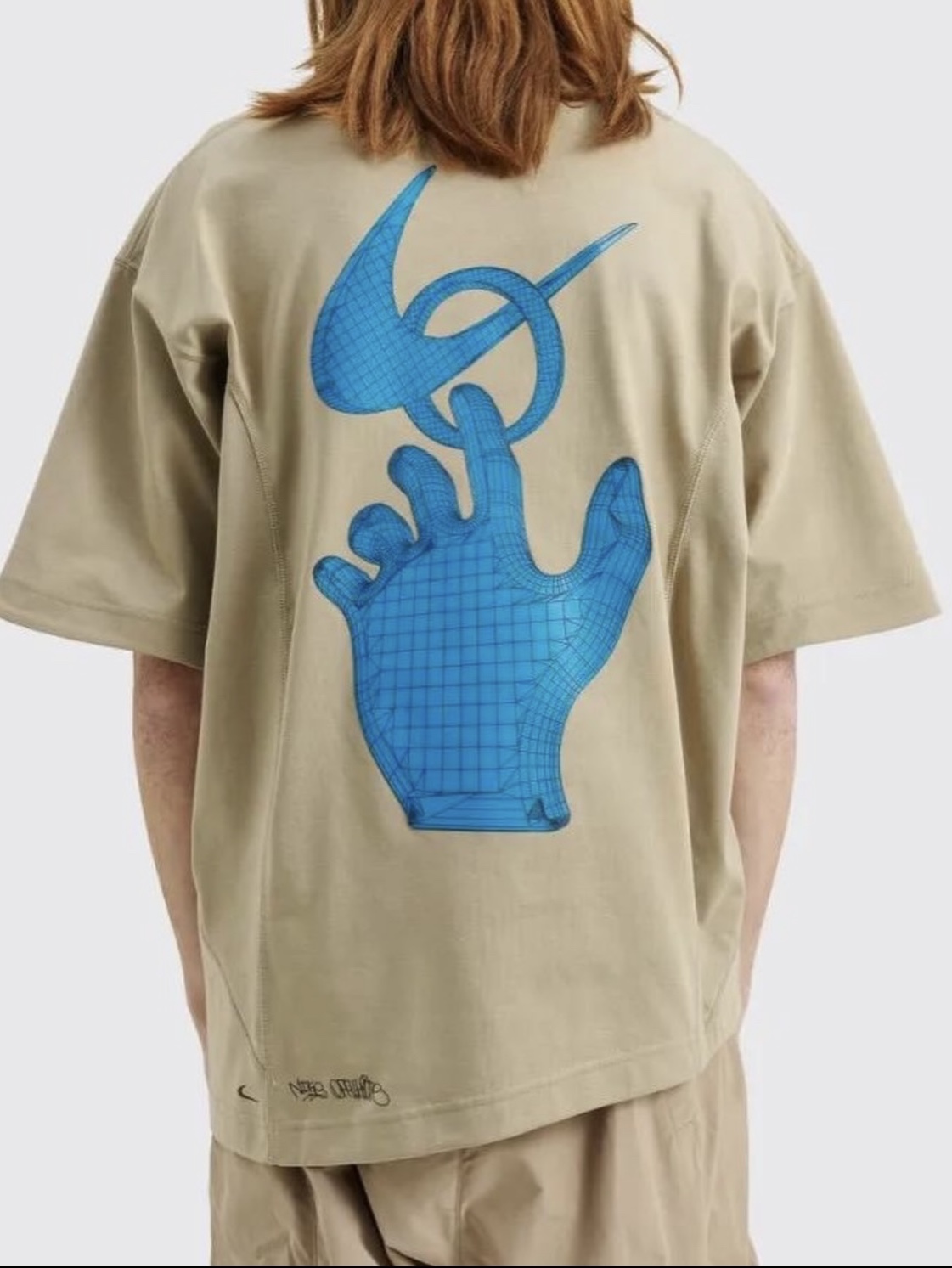 Nike x Off-White NRG T-Shirt Khaki - Asia 착용 스타일