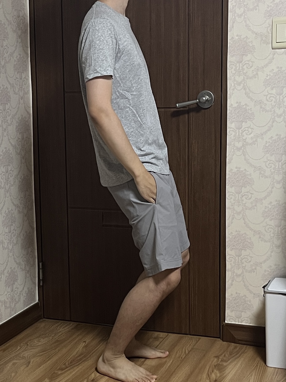 Uniqlo Dry Color Crewneck T-Shirt Gray - JP 착용 스타일