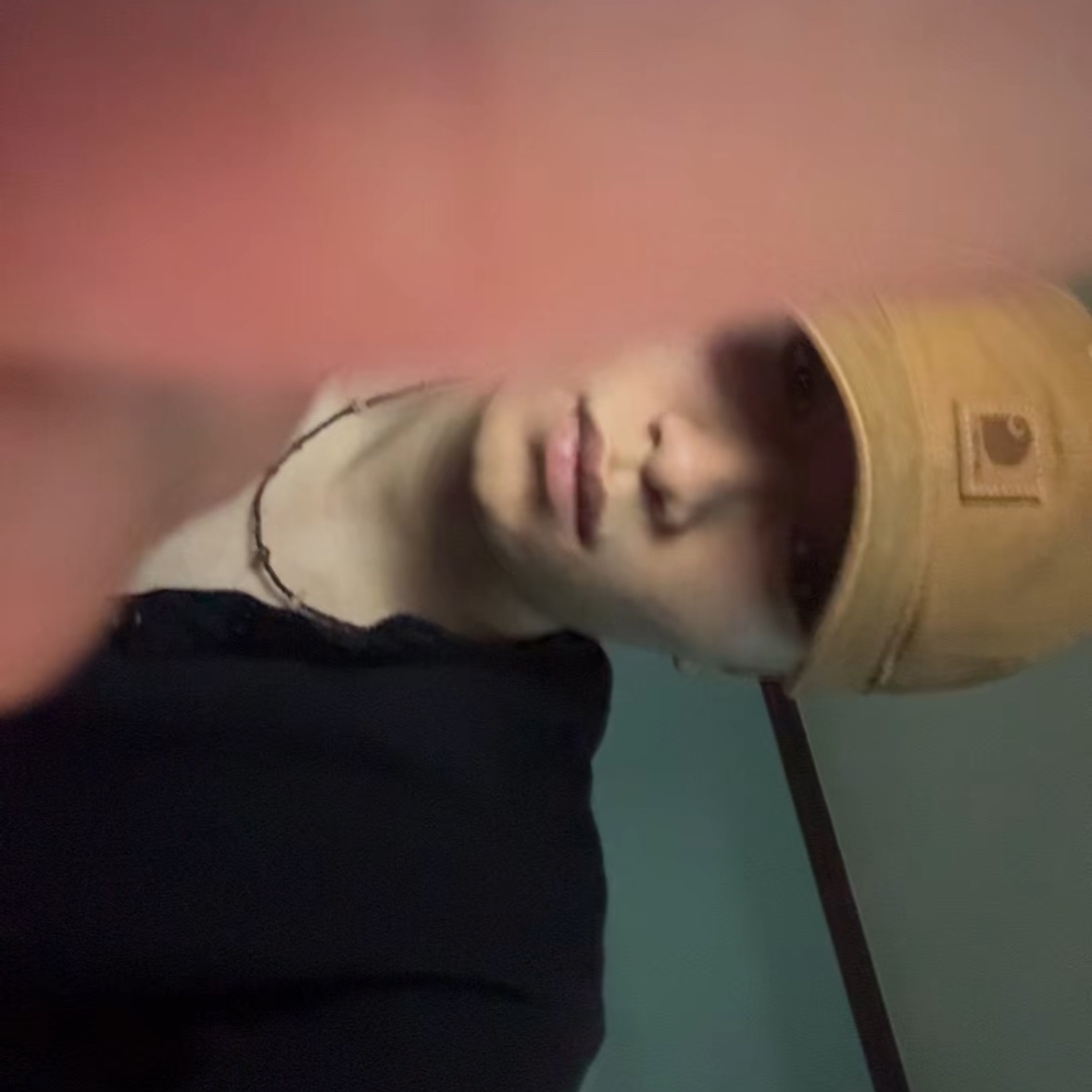 Carhartt Canvas Cap Carhartt Brown 착용 스타일