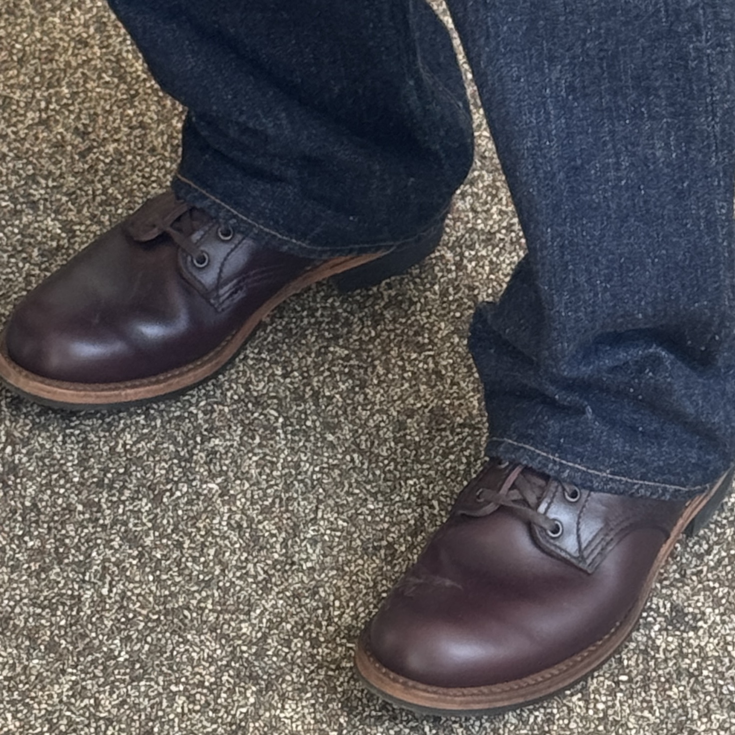 Red Wing Beckman Boots Black Cherry Excalibur - D 착용 스타일 - 3