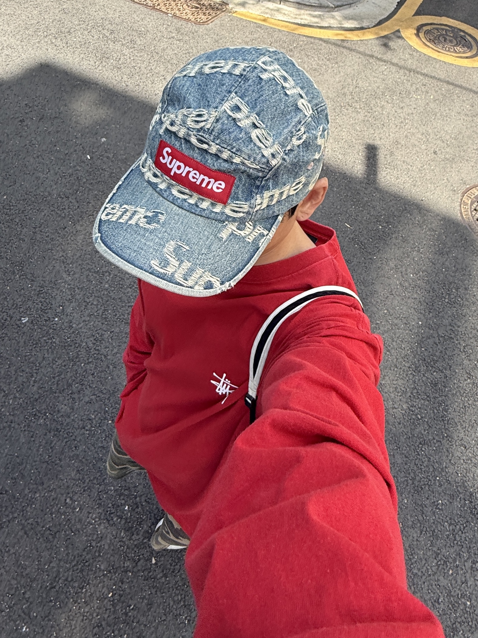 Nike x Supreme Air Force 1 Low White, SLOW RECORD HOUSE Carpenter Bermuda Wide Camo Pants Vintage Green 착용 스타일 - 4