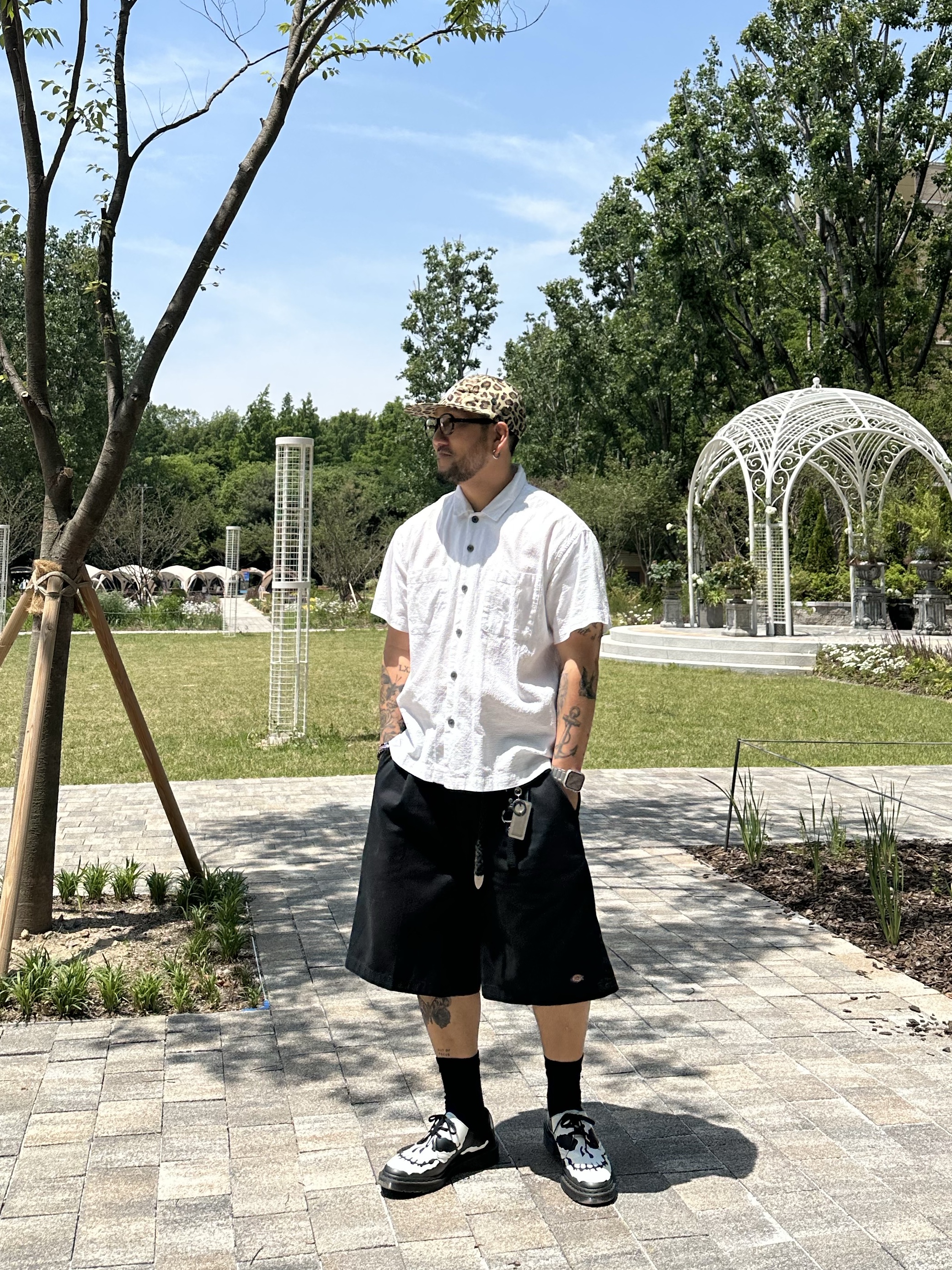 Dr. Martens x Supreme 1461 3-Eye Shoe Black - 25FW, Dickies Loose Fit 13 Inch Flat Front Work Shorts Black ์ฐฉ์ฉ ์คํ์ผ - 3