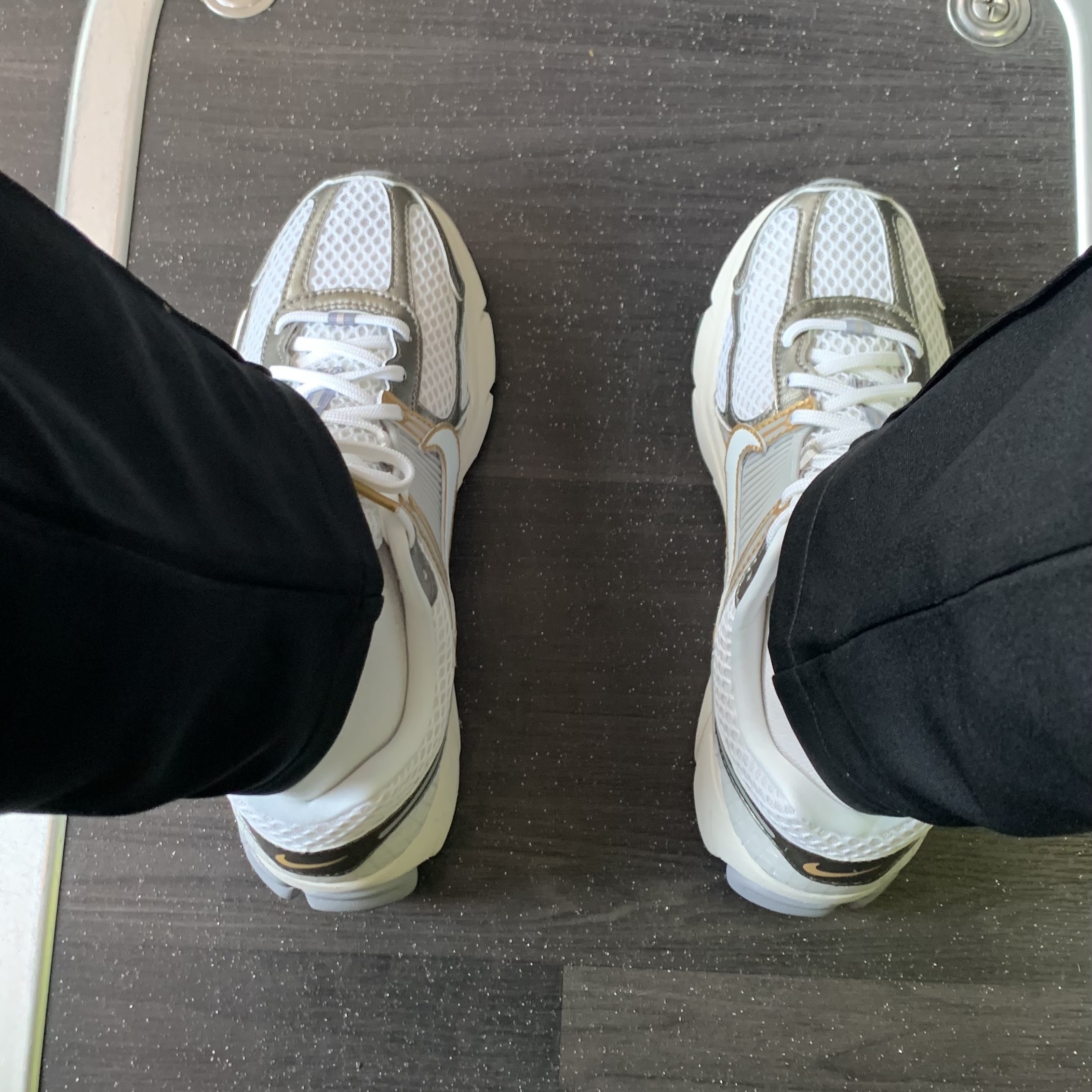 Nike Zoom Vomero 5 Platinum Tint Metallic Pewter 착용 스타일