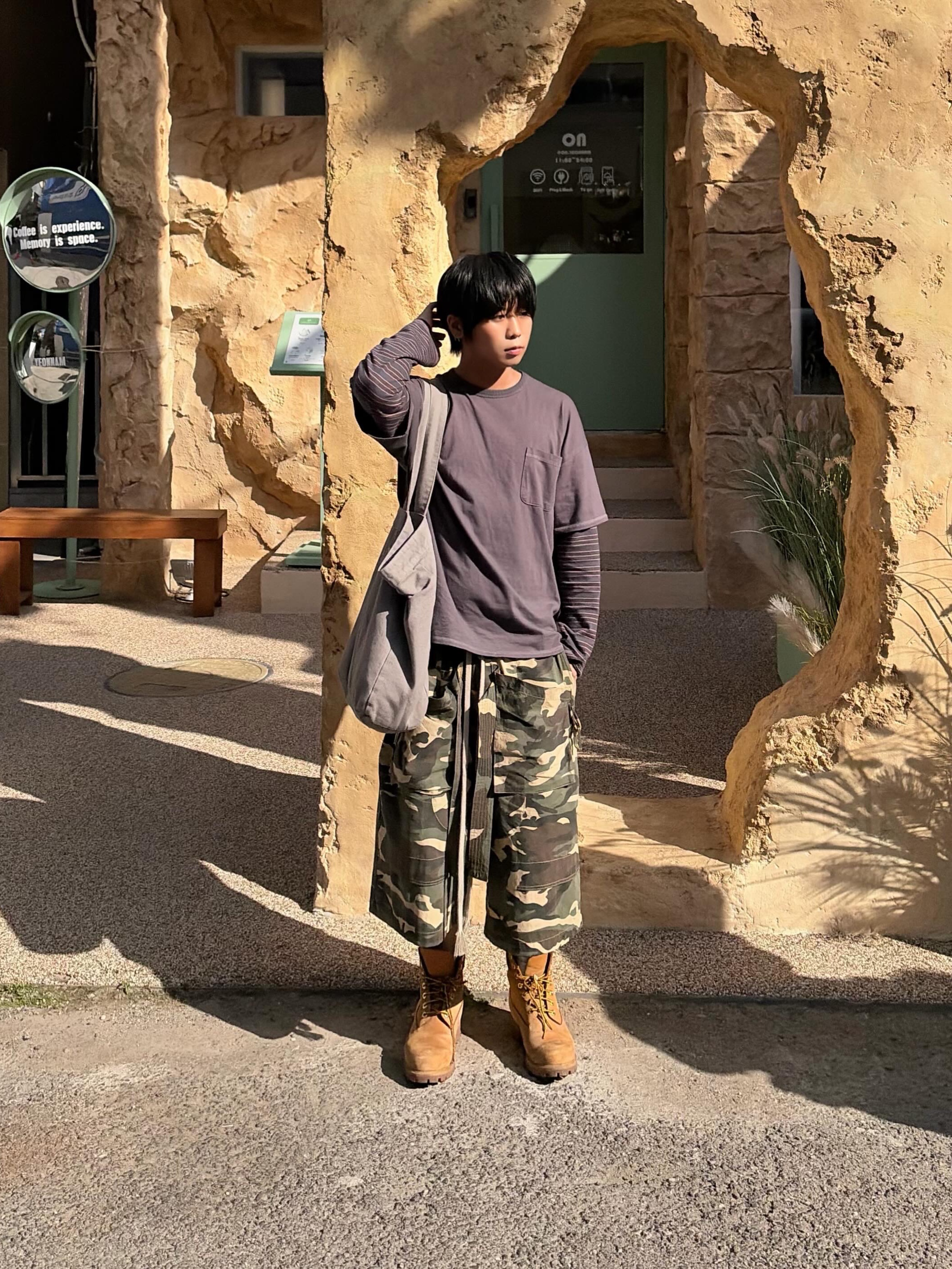 Polyteru Double Layer Tee Purple Navy, Timberland Premium 6 inch Waterproof Boot Wheat Nubuck - Wide 착용 스타일 - 2